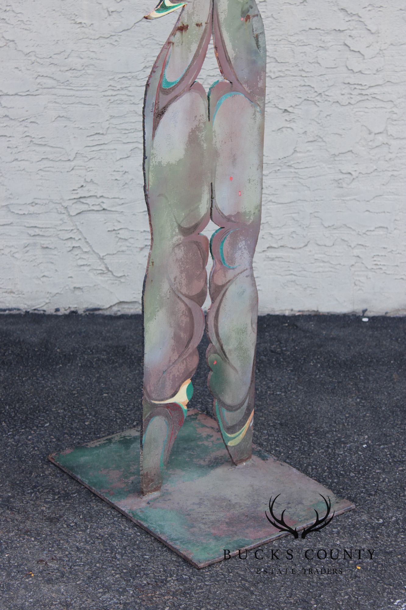 Raymond Rocklin Painted Metal Abstract Sculpture