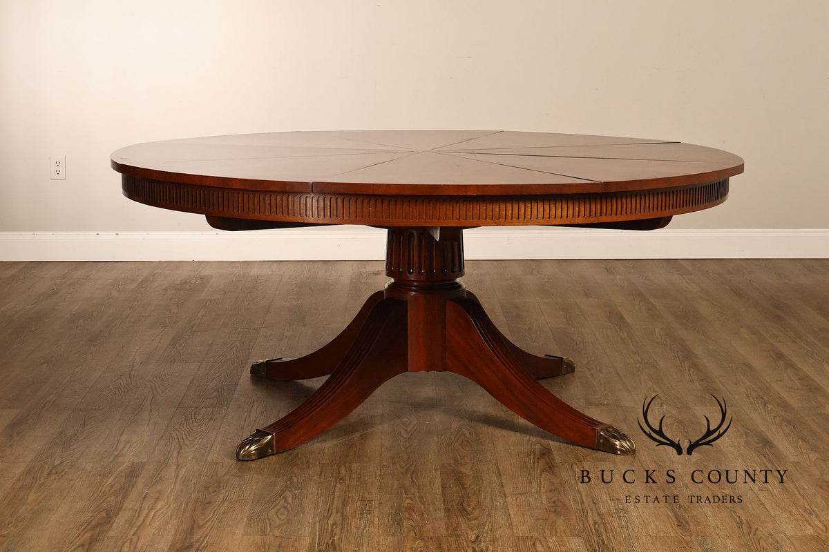 Baker Furniture Stately Homes Mahogany Capstan Jupe Dining Table