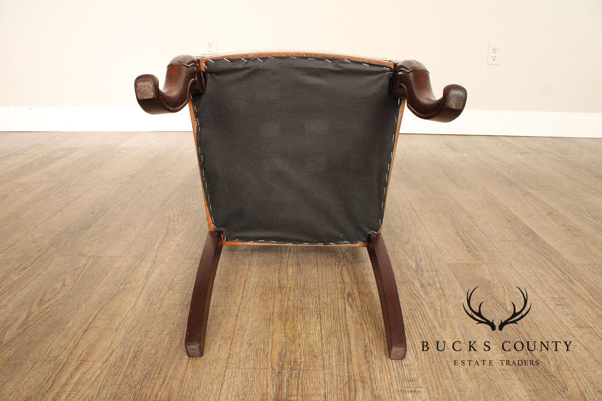 Antique Set of 4 Classical French Empire Mahogany Dining Chairs