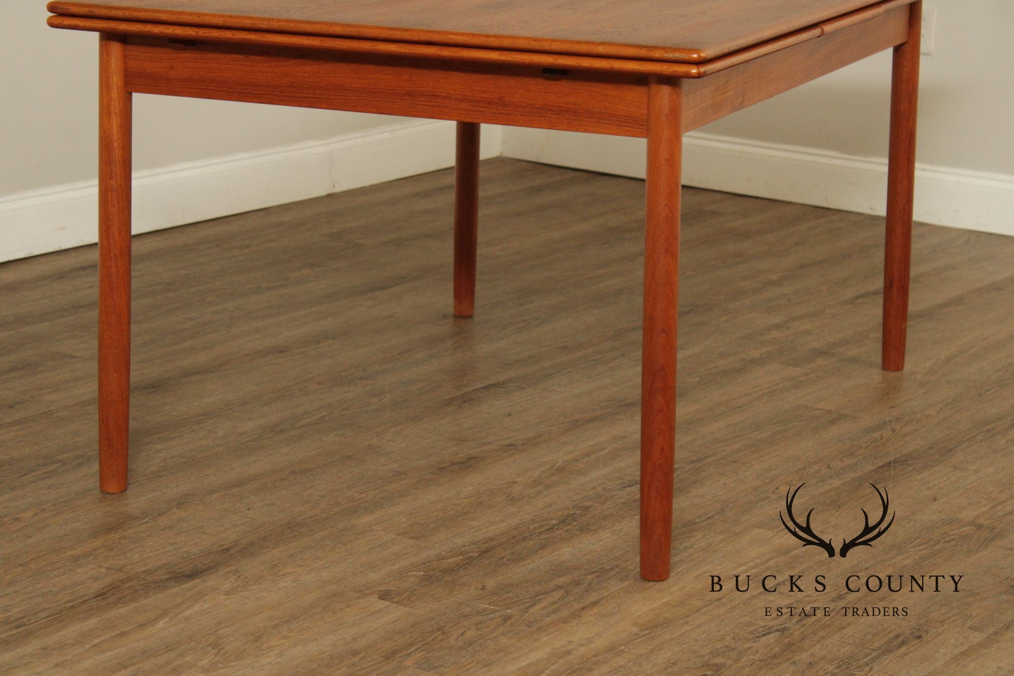 Danish Modern Teak Expandable Dining Table