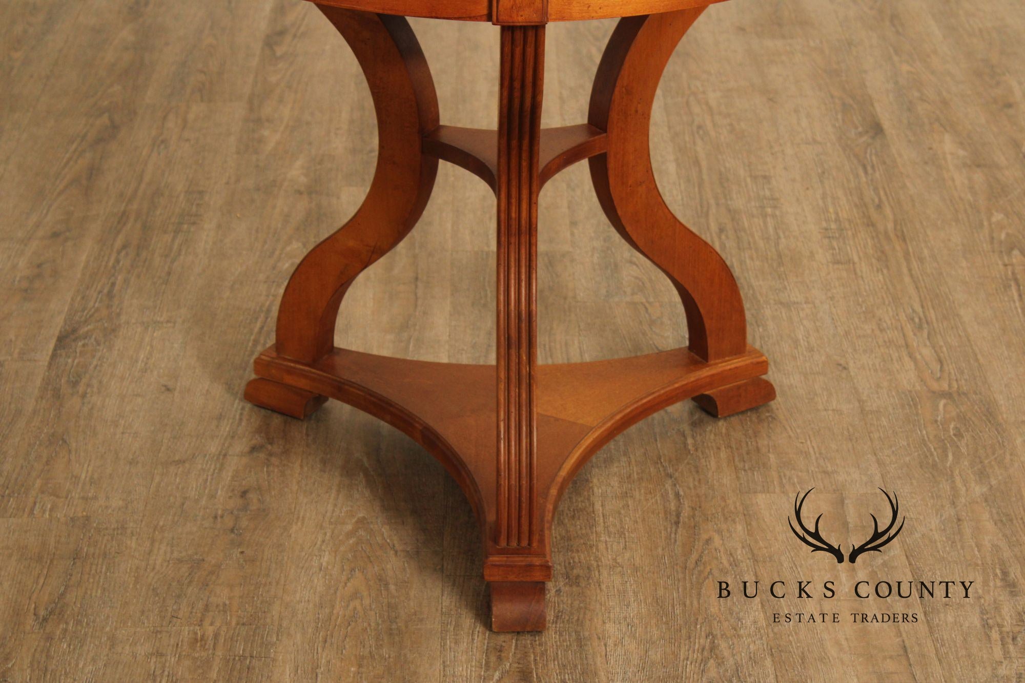 Ethan Allen 'Legacy' Collection Round Top Side Table