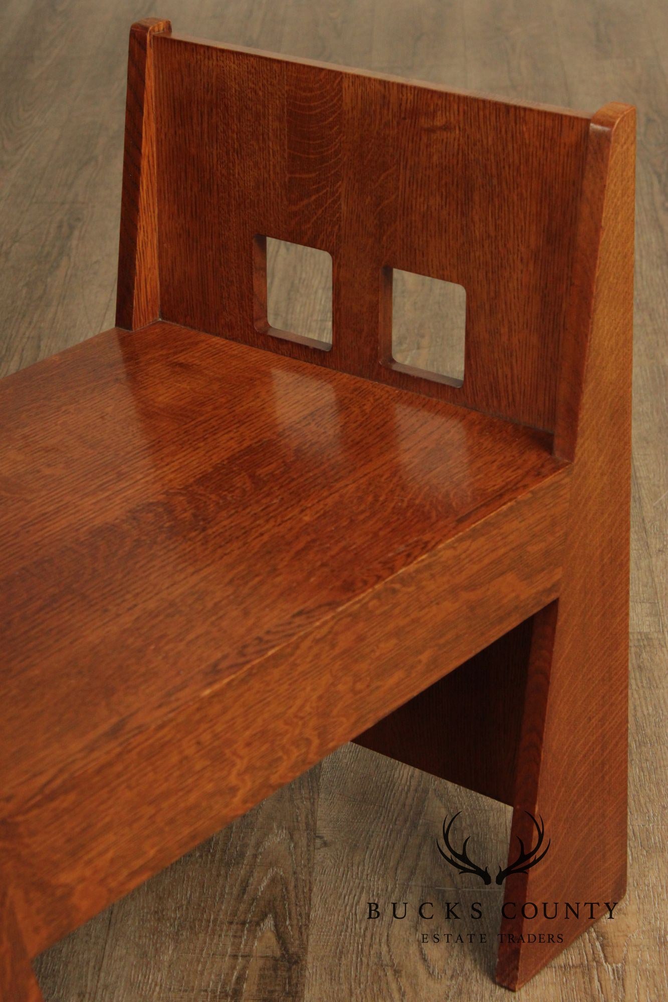 Stickley Mission Collection Oak Limbert Cafe Bench