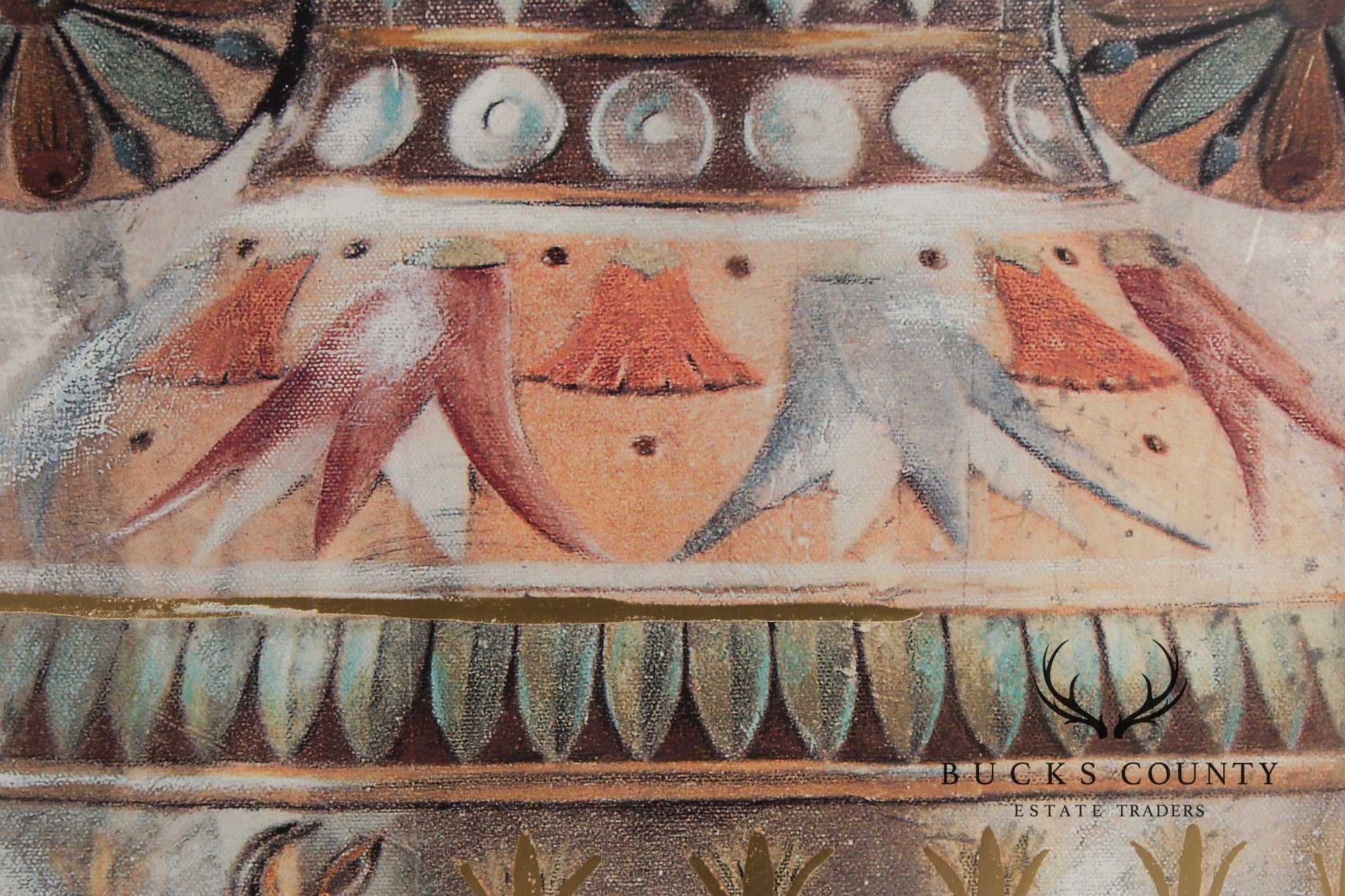 Dennis Carney Framed Print, 'Vase of Thebes I'