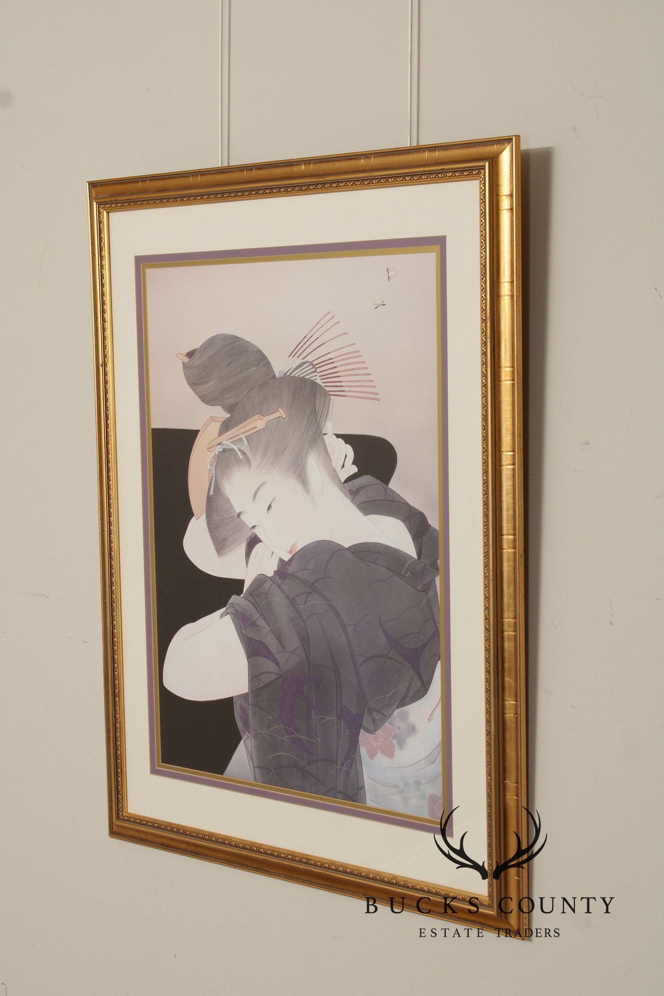 Vintage Framed Print of a Japanese Woman