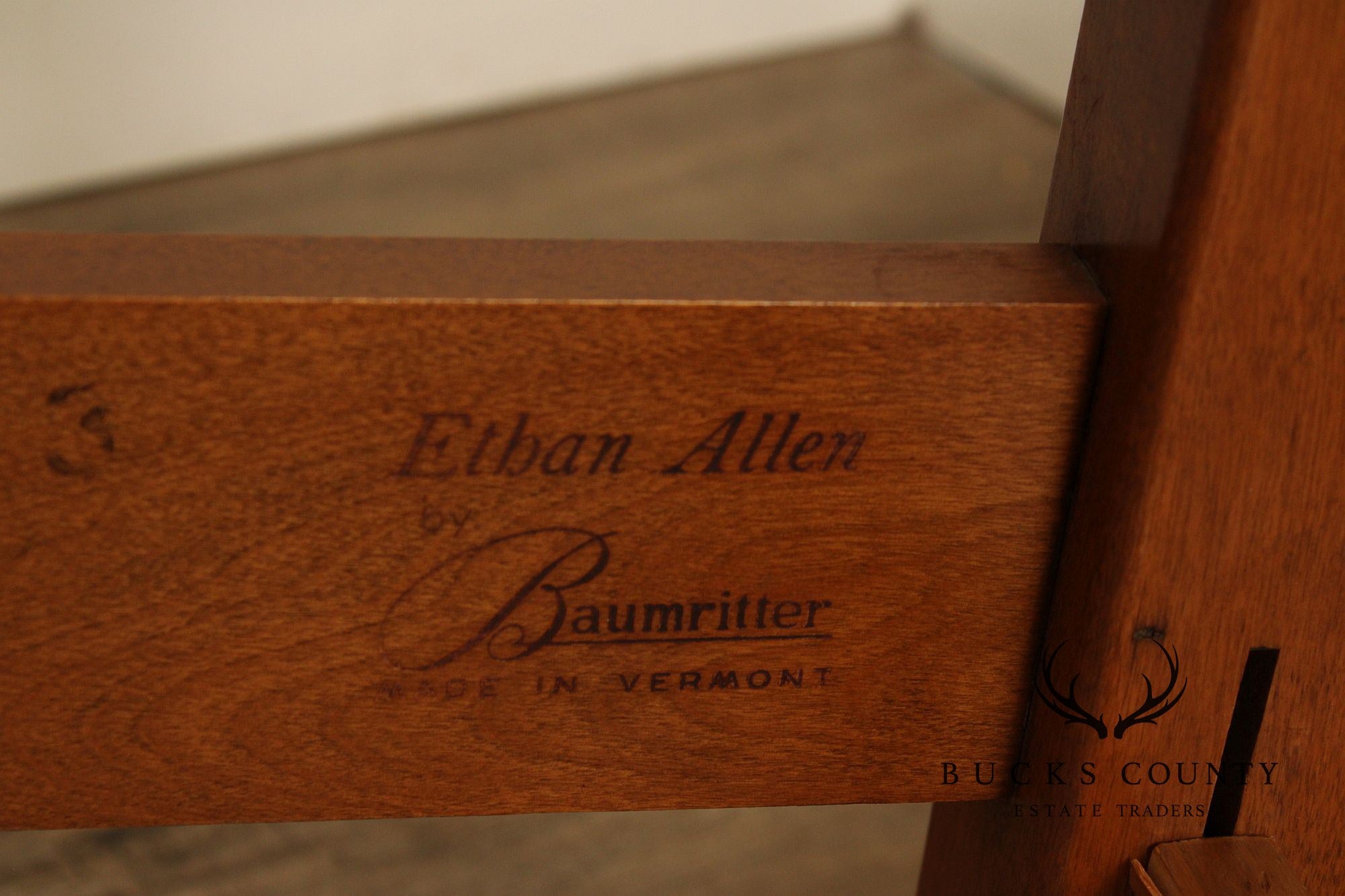 Ethan Allen Vintage Pair Of Maple Twin Size Beds