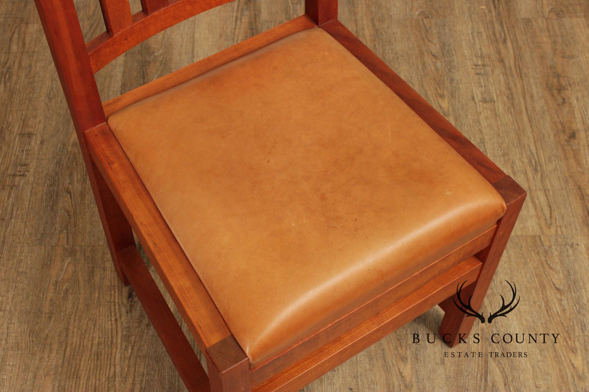 Thomas Moser Mission Style Set Of Six Cherry Dining Chairs