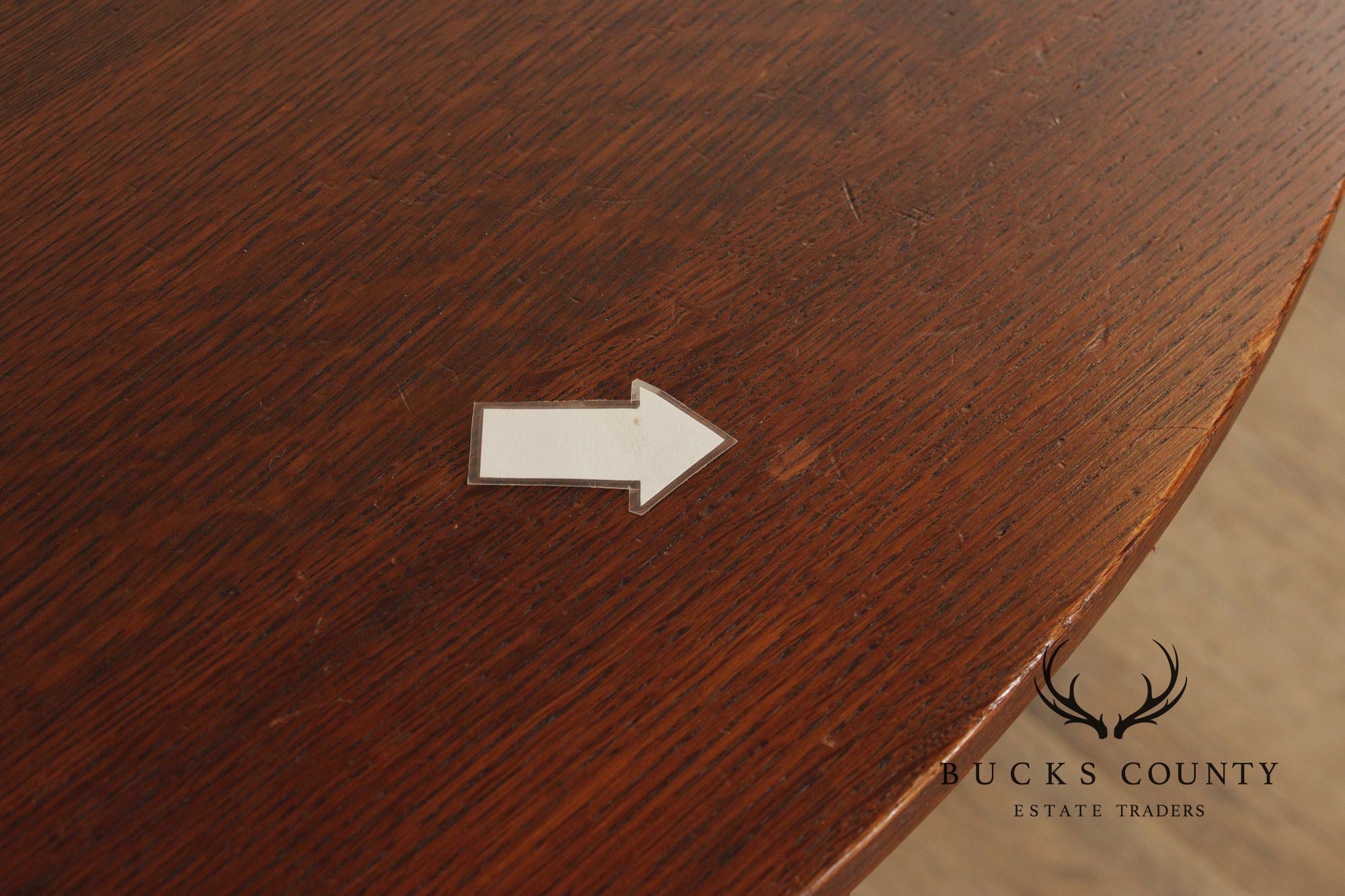 Limbert Furniture Antique Mission Oak Round Top Expandable Dining Table