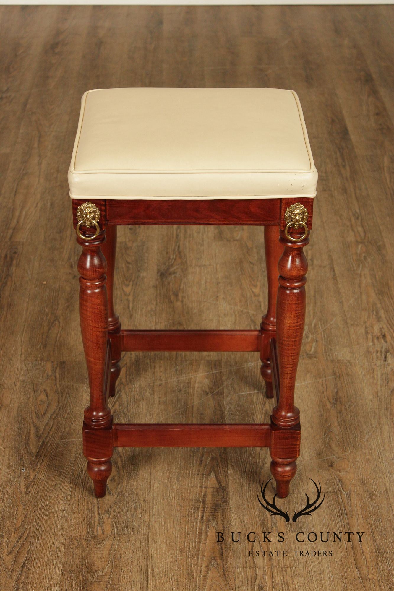 Pulaski Furniture Brass Top Lion Head Bar With Two Stools