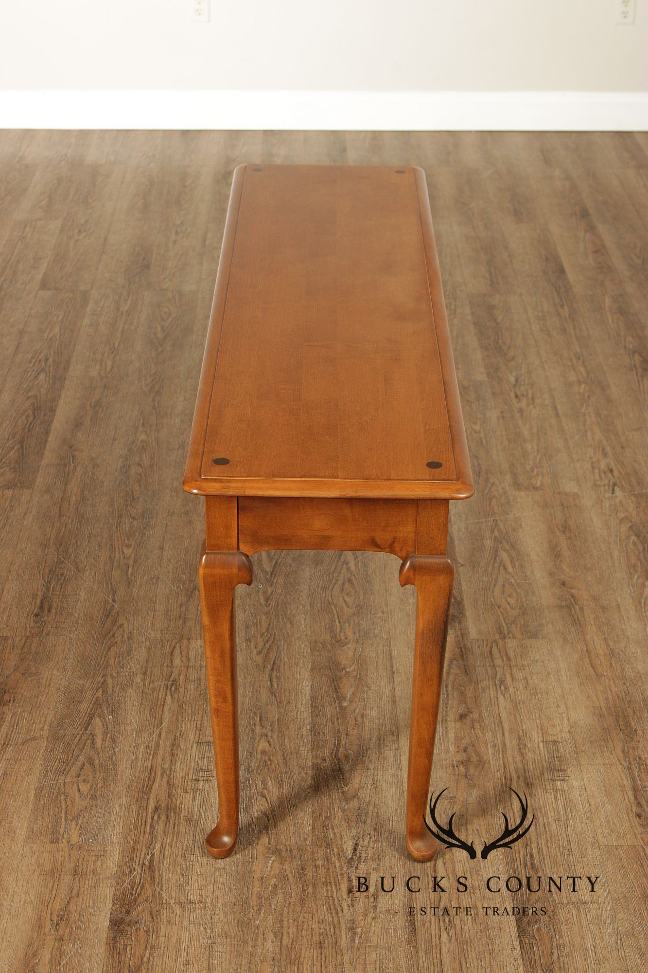 Ethan Allen Heirloom Nutmeg Solid Maple Console Table