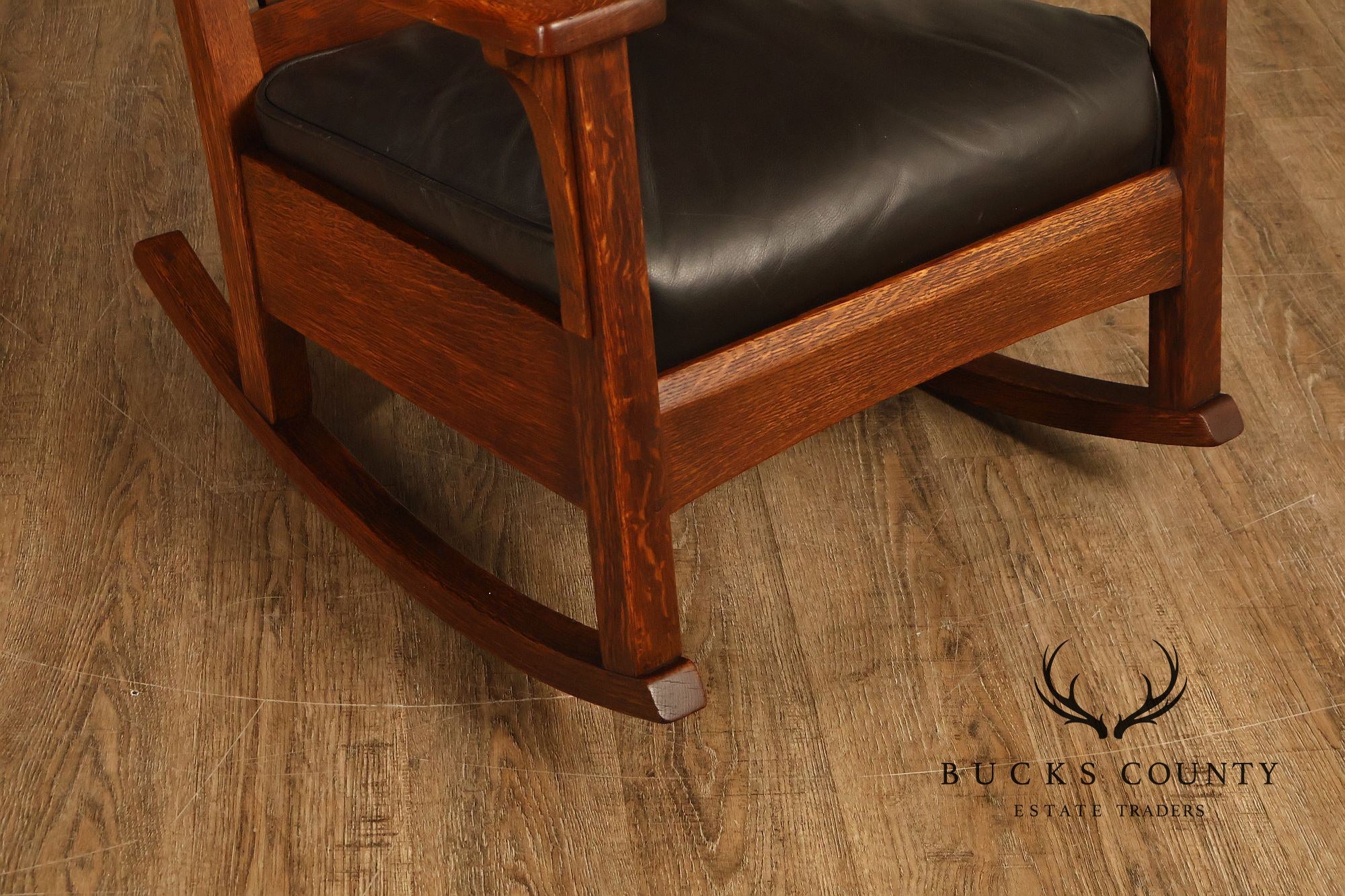 Antique L & J.G. Stickley Mission Oak Rocking Chair