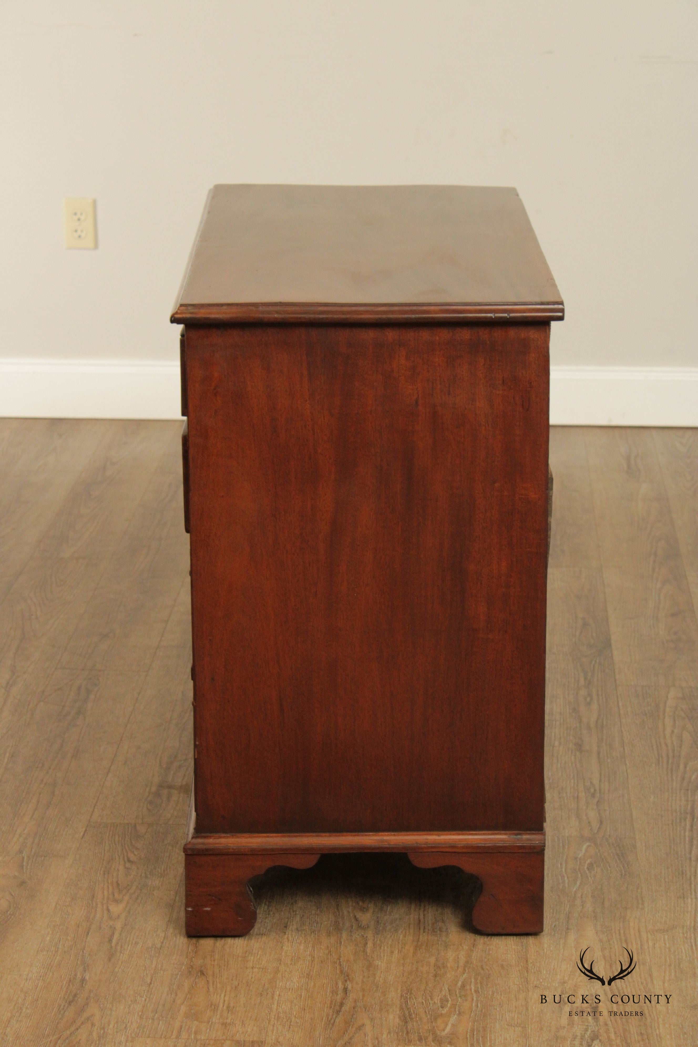 Antique 18th C. American Chippendale Style Mahogany Chest of Drawers