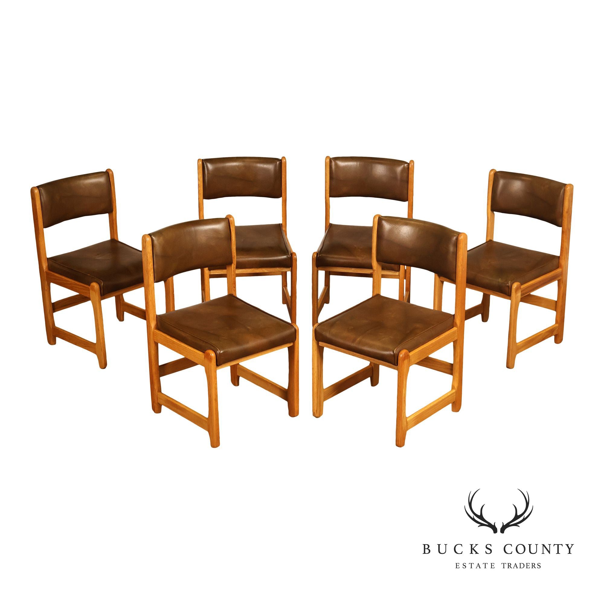 Whitaker Furniture Set Of 6 Mid Century Modern Dining Chairs