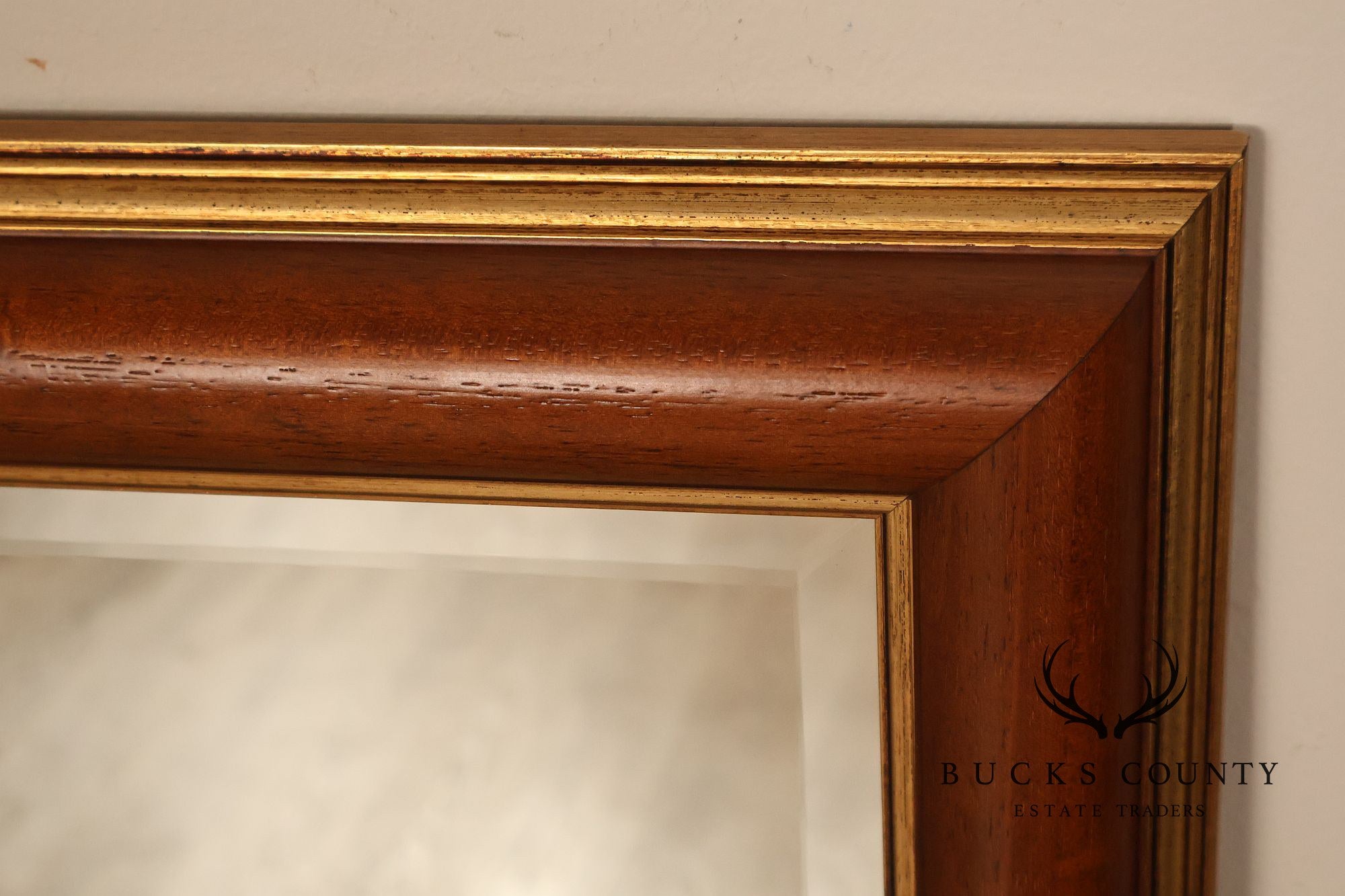 Traditional Partial Gilt Wall Mirror