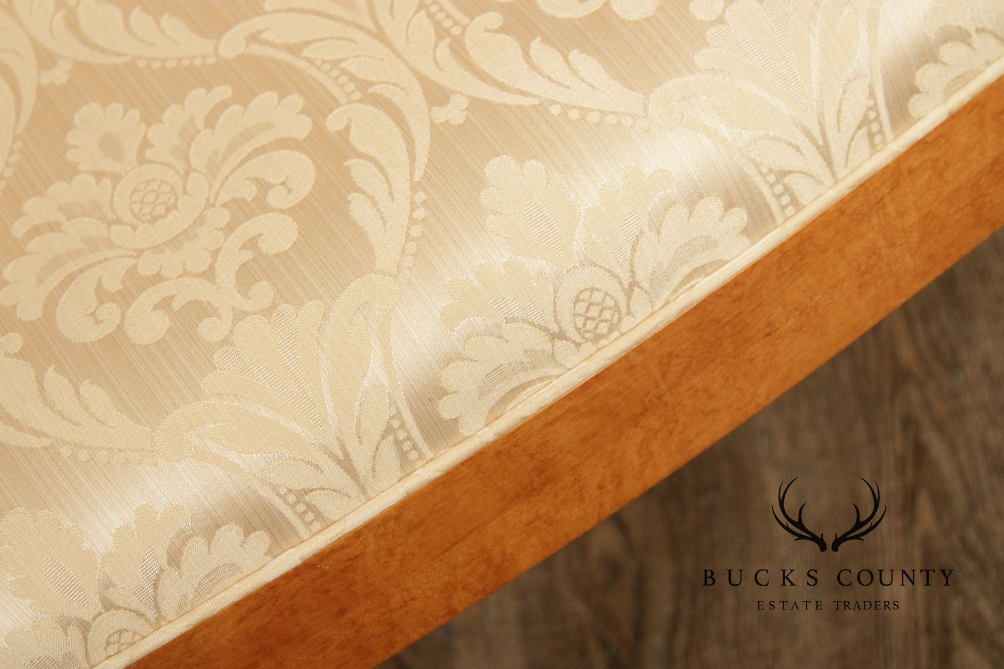 Hickory White Empire Style Set of Eight Maple Dining Chairs
