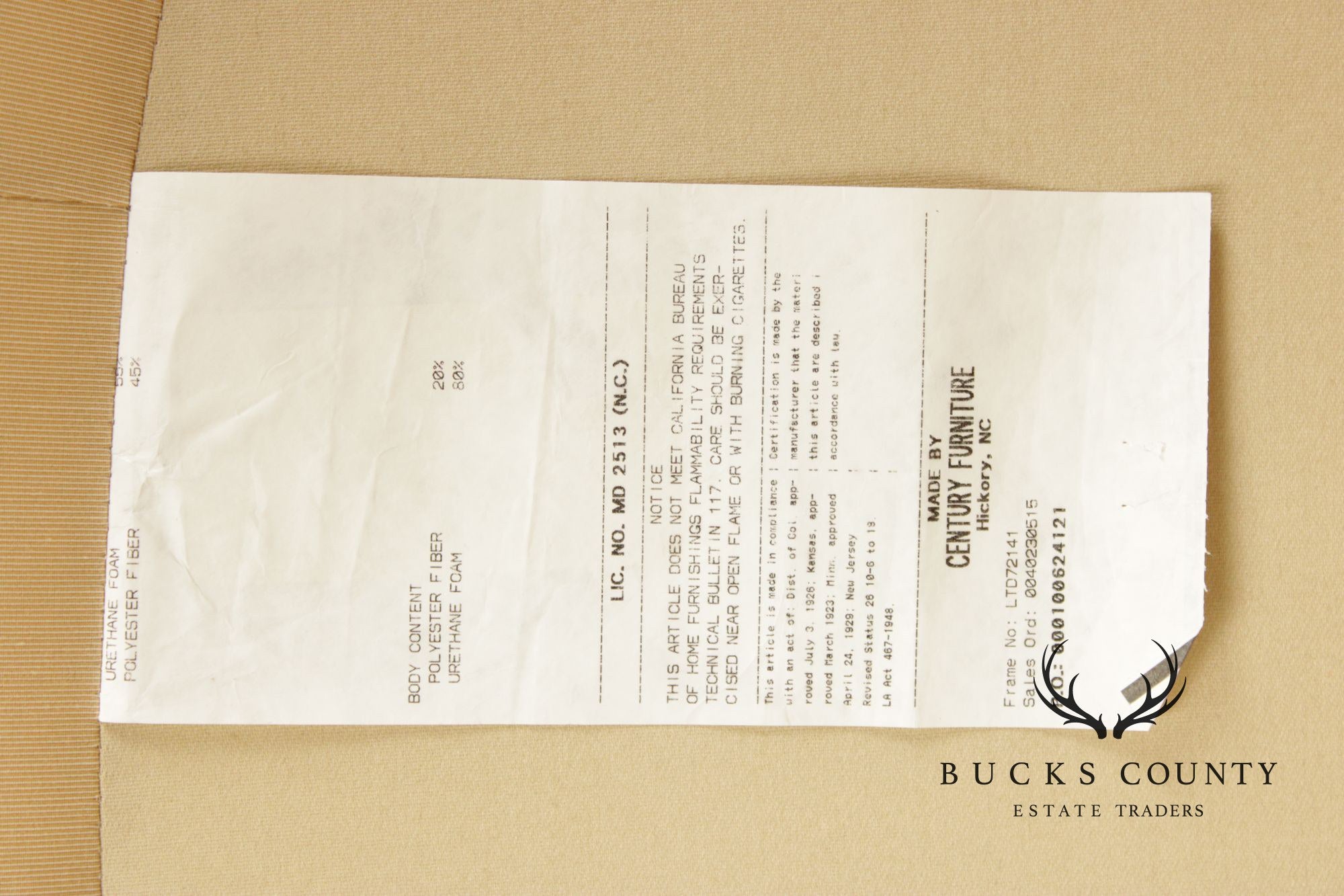 Century Furniture Pair of Upholstered Slipper Chairs