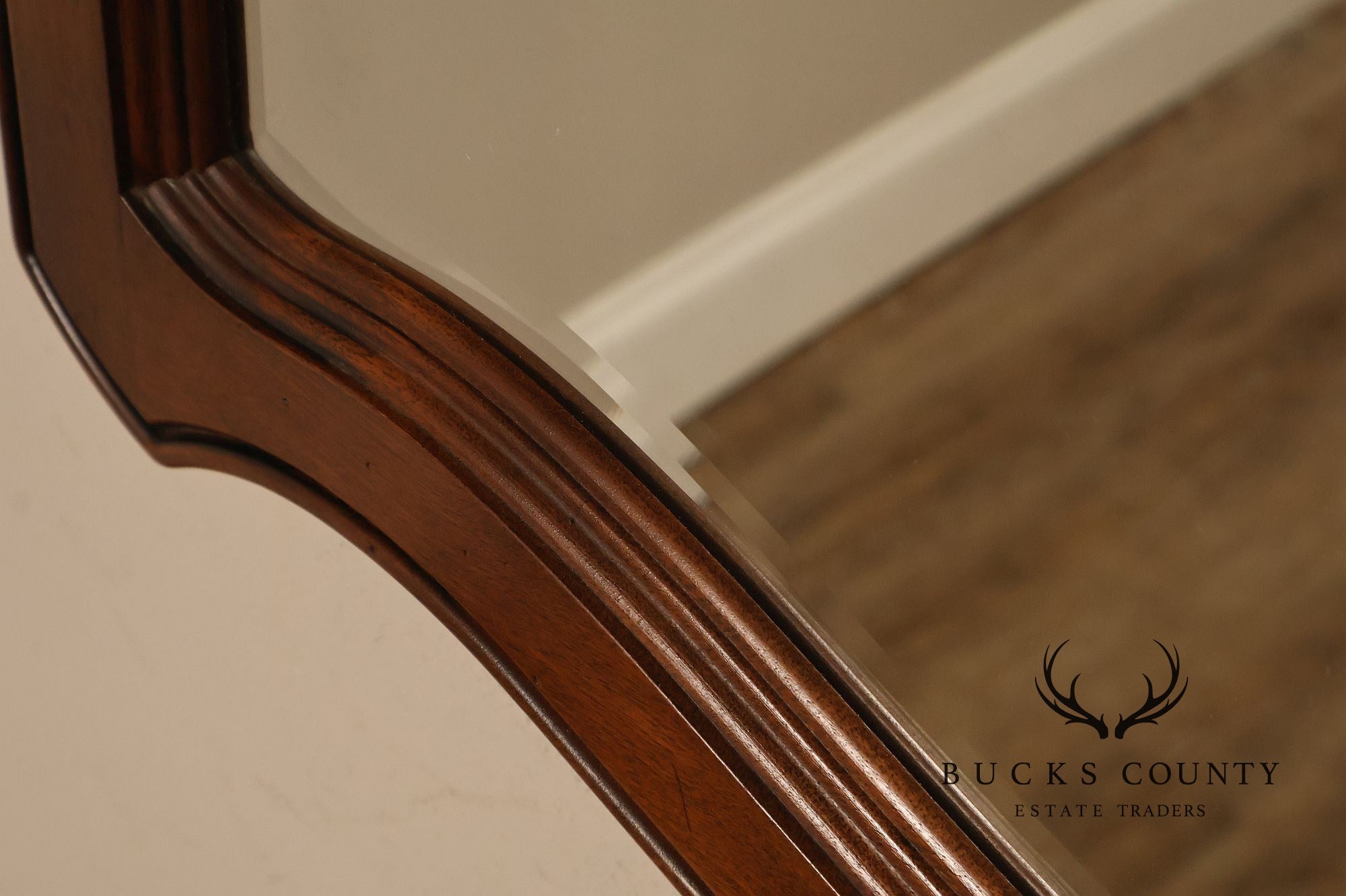 Ethan Allen Country French Collection Maple And Birchwood Beveled Mirror
