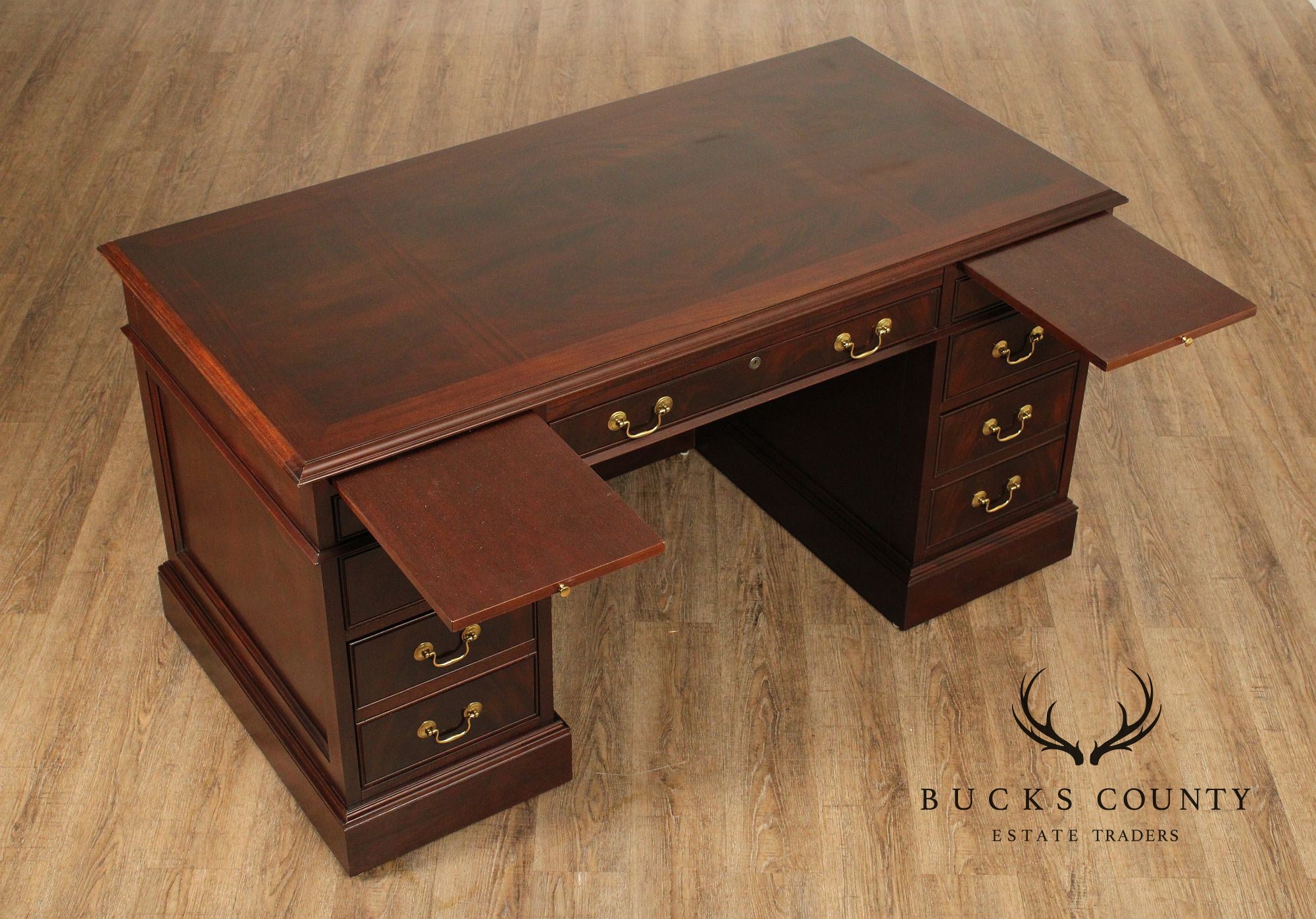 Jasper Cabinet Mahogany Pedestal Executive Desk