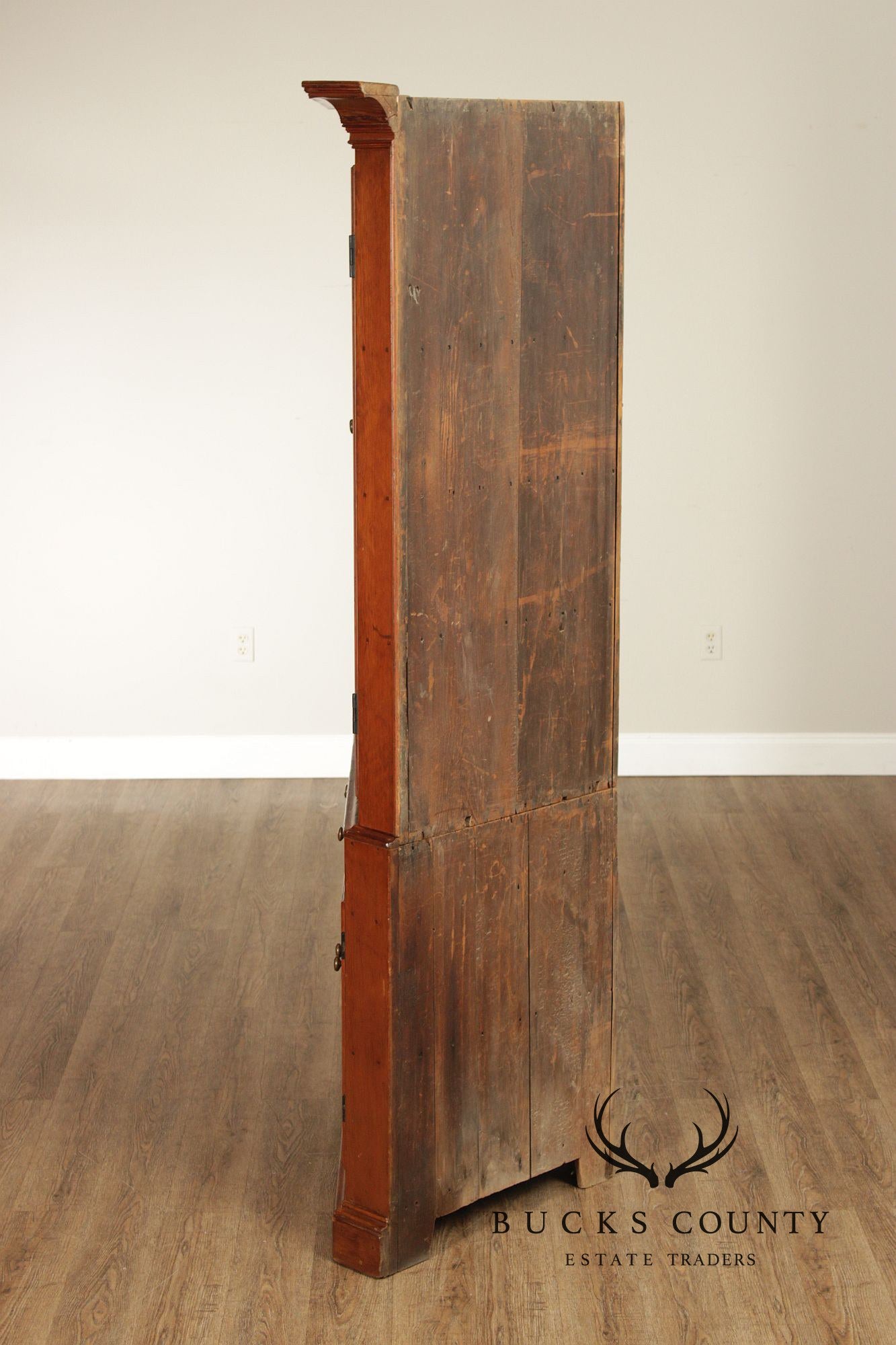 Antique Softwood Corner Cupboard