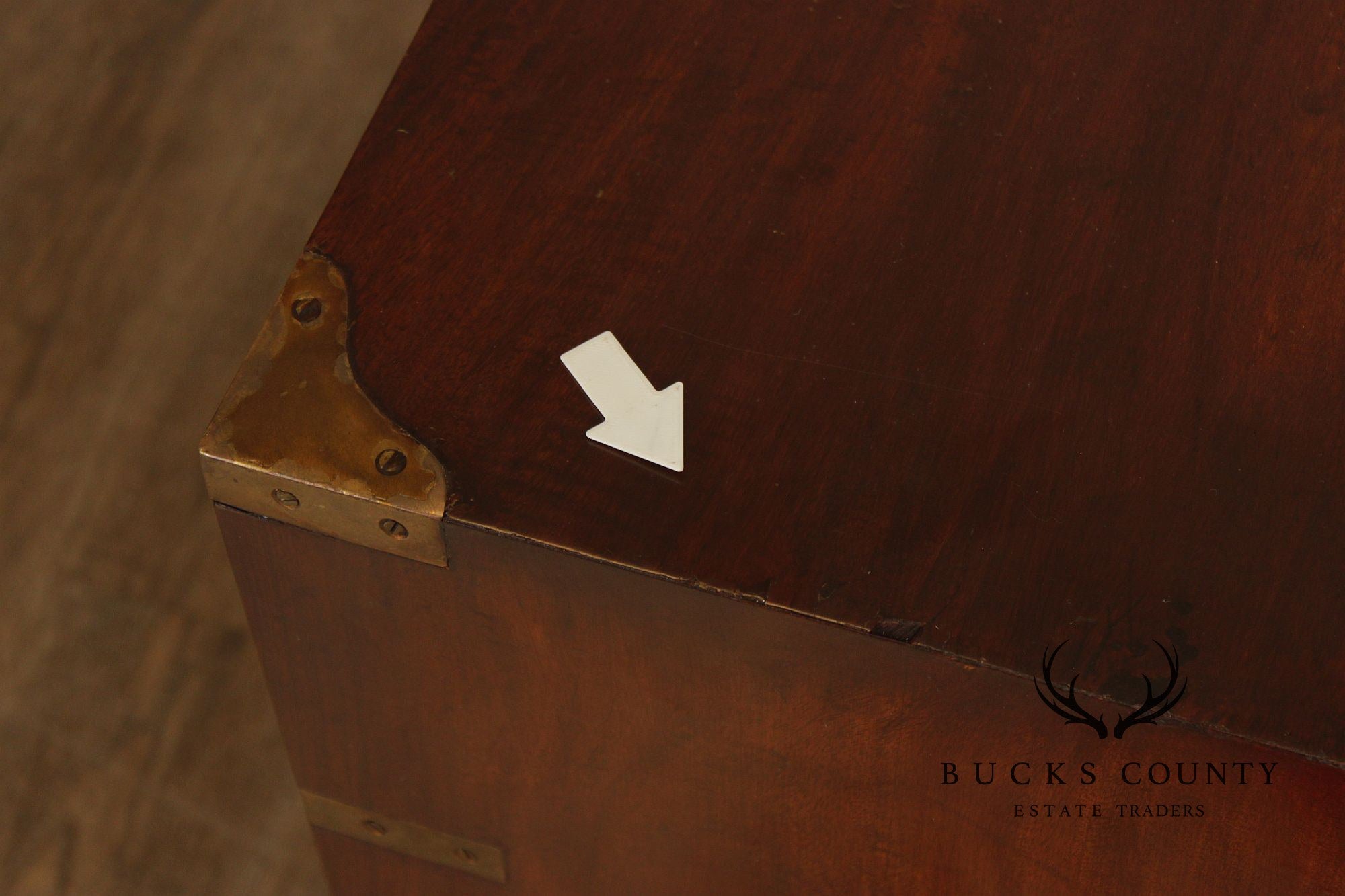 Anglo Indian Campaign Carved Rosewood Chest of Drawers