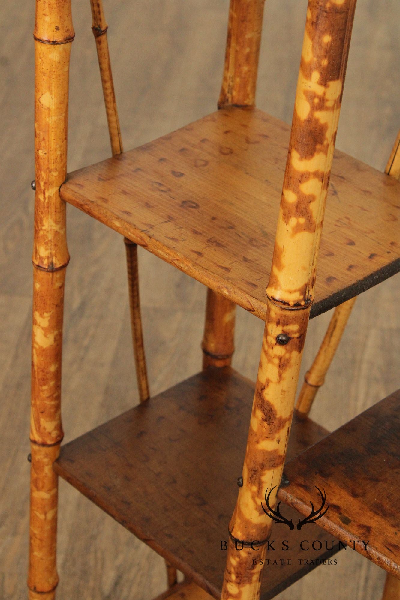 Antique Aesthetic Movement Bamboo Etagere