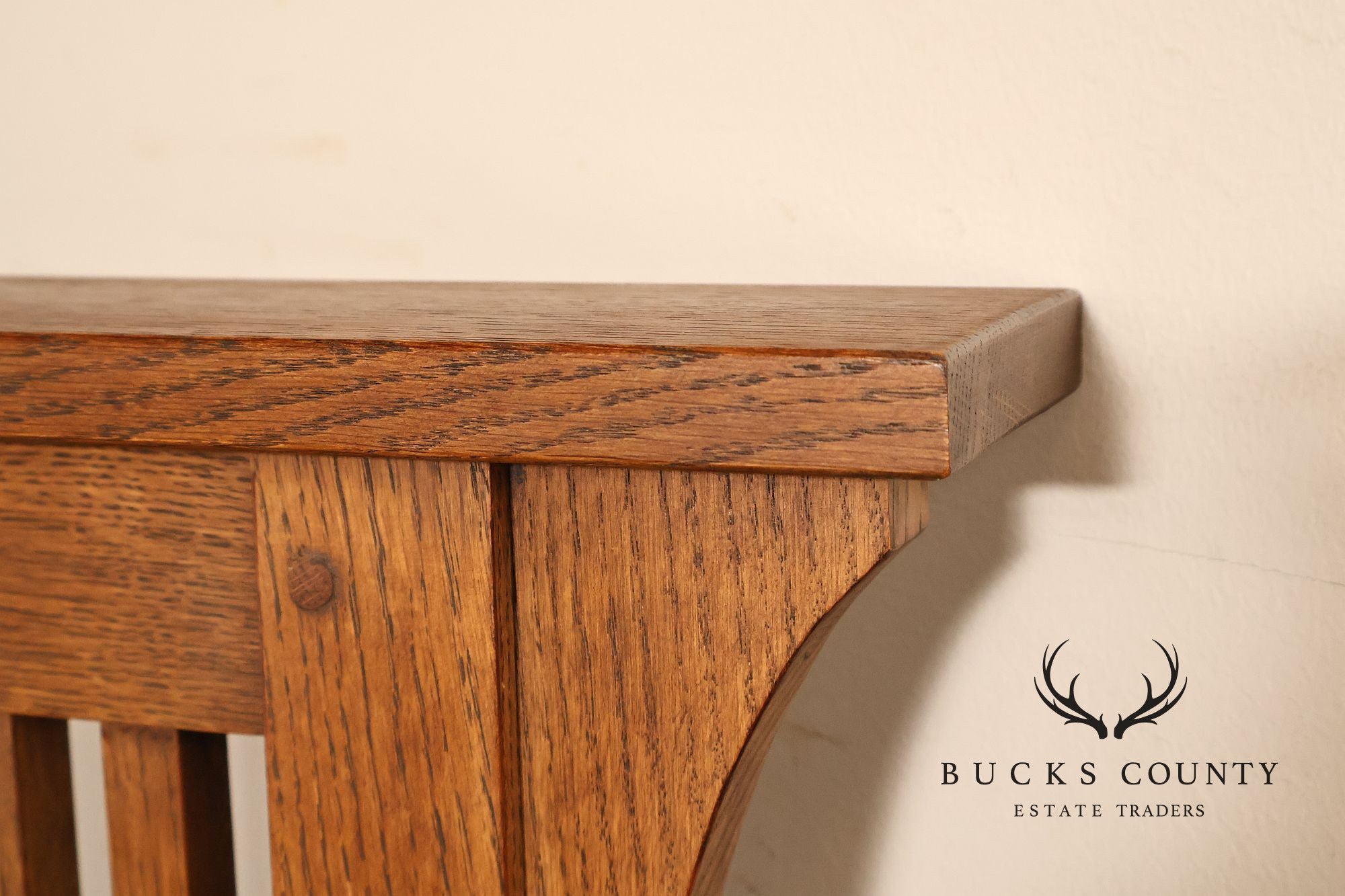 Stickley Mission Collection Oak Spindle Queen Bed