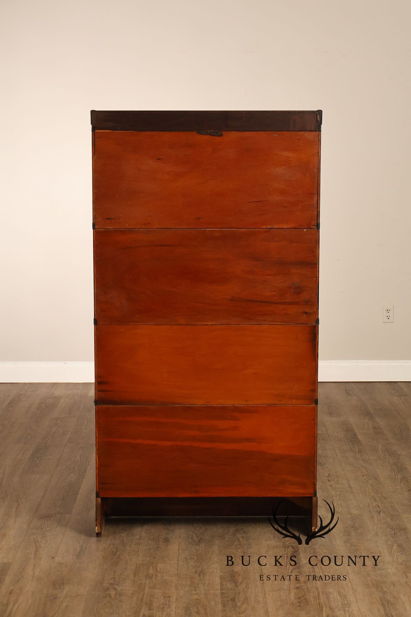 Globe Wernicke Antique Oak Four-Section Barrister Bookcase