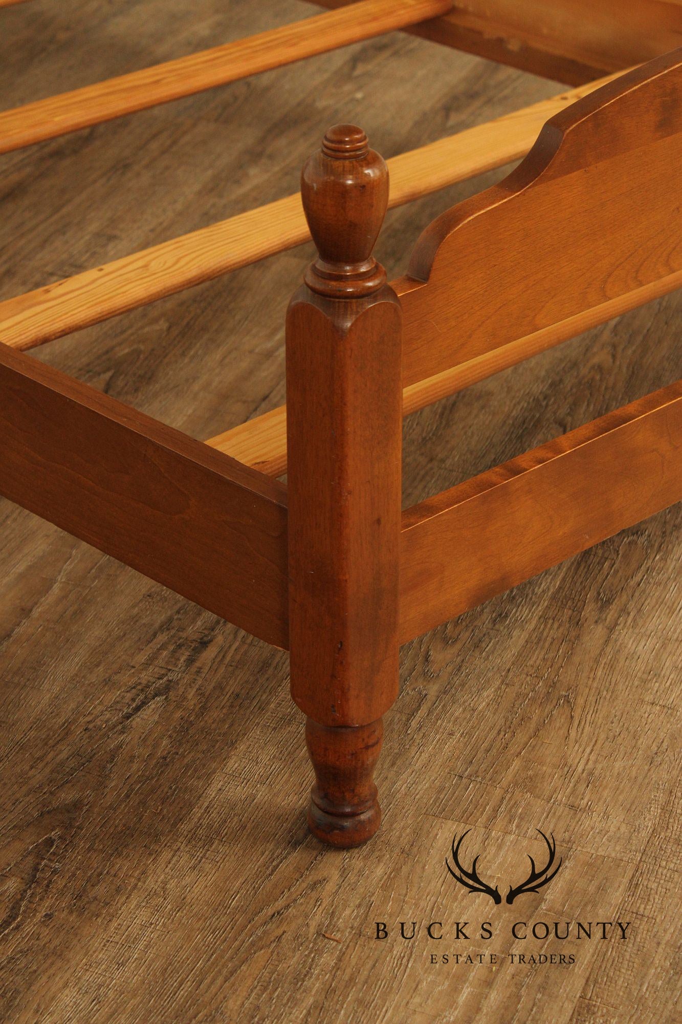 Ethan Allen Vintage Pair Of Maple Twin Size Beds