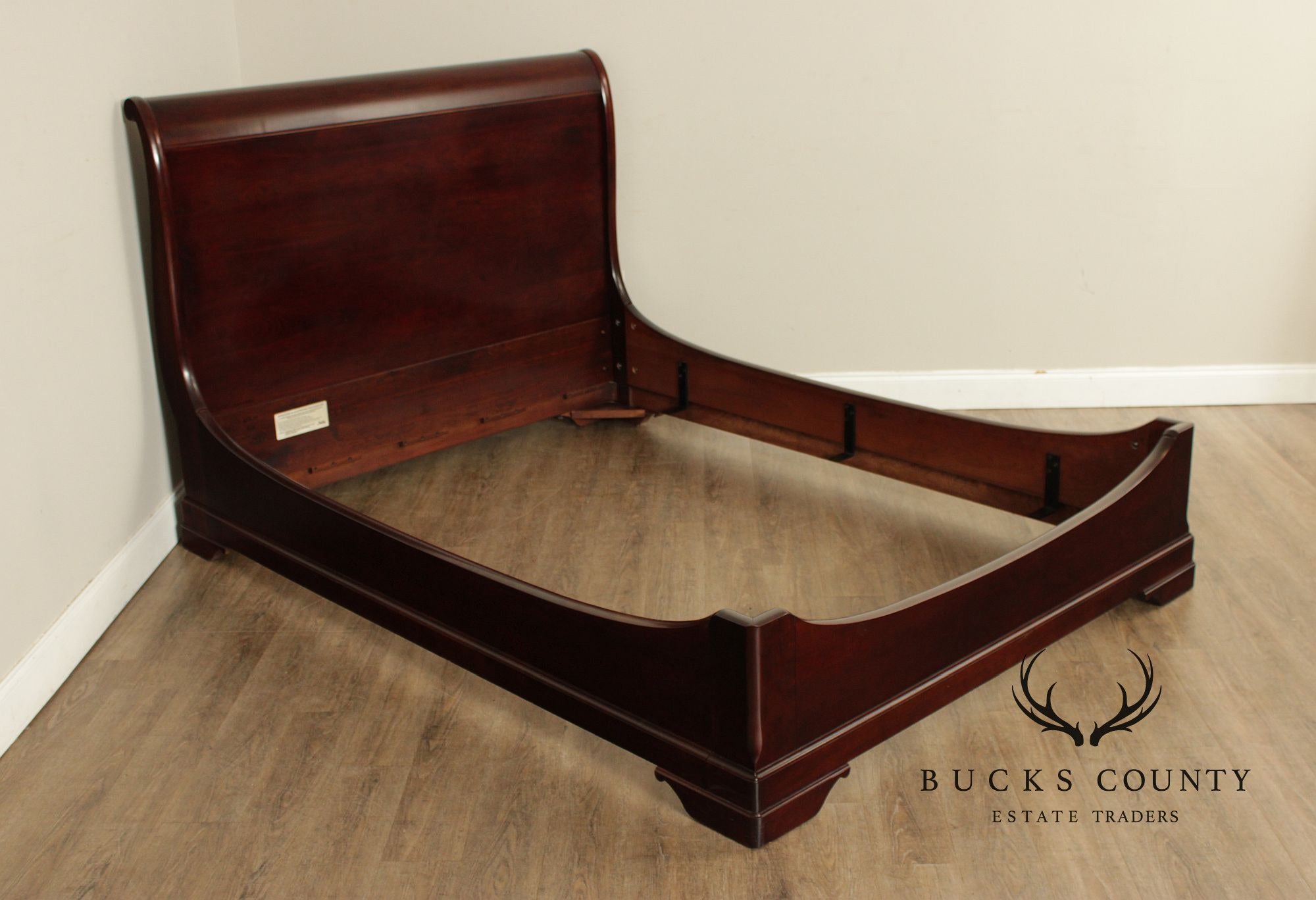 Stickley Marseilles Cherry Louis Philippe Style Queen Sleigh Bed