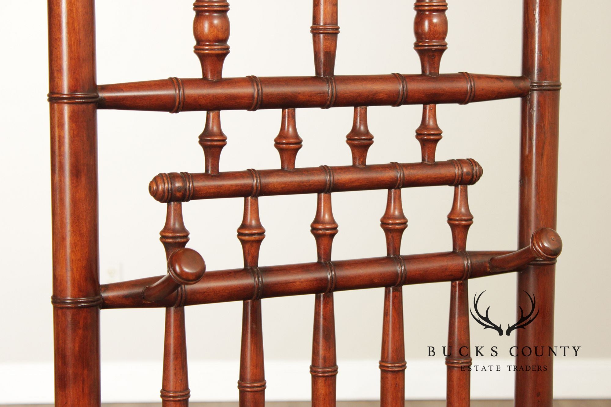 Aesthetic Movement Style Faux Bamboo Hall Tree