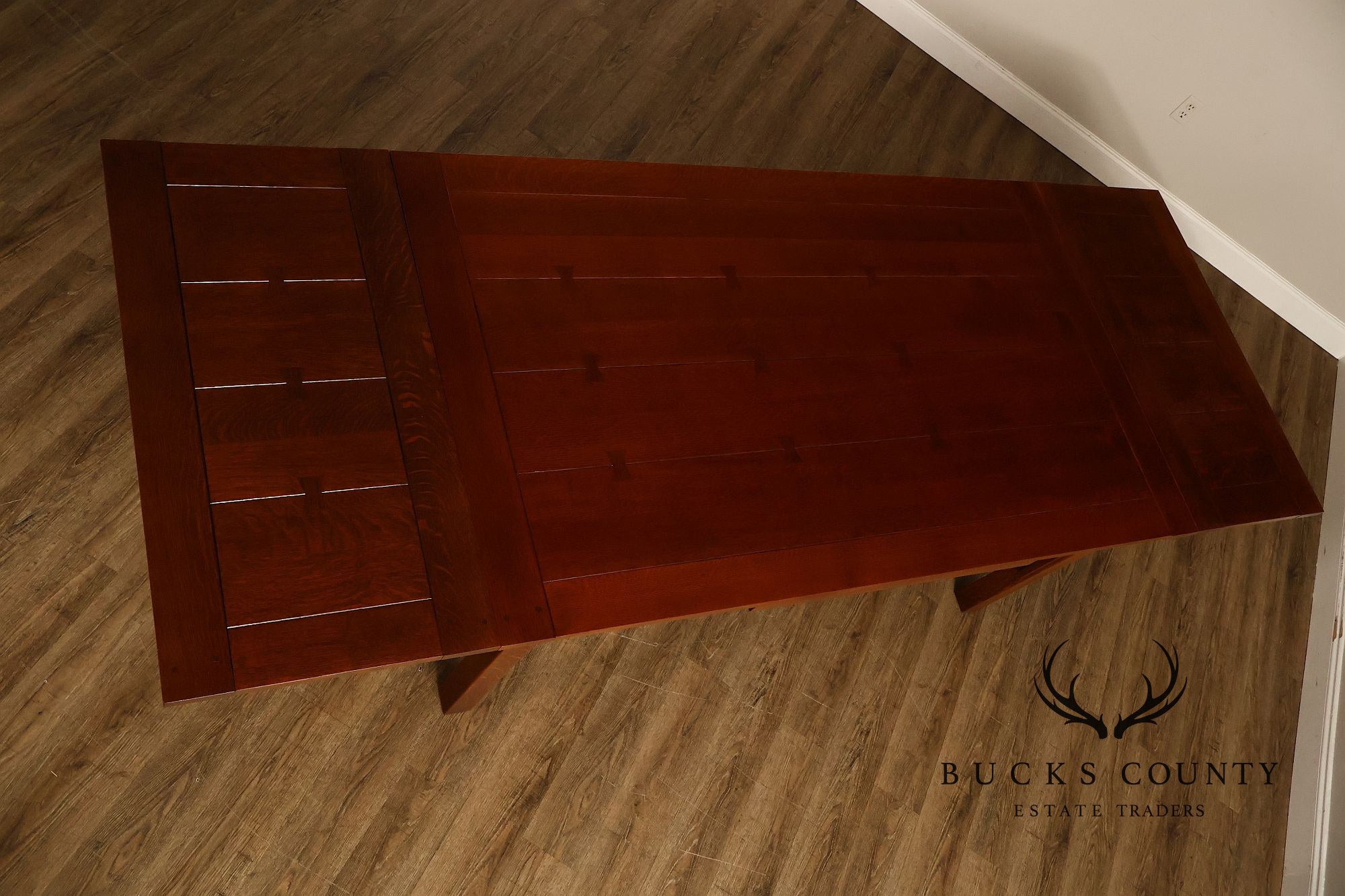Stickley Mission Collection Oak Draw Top Extension Dining Table