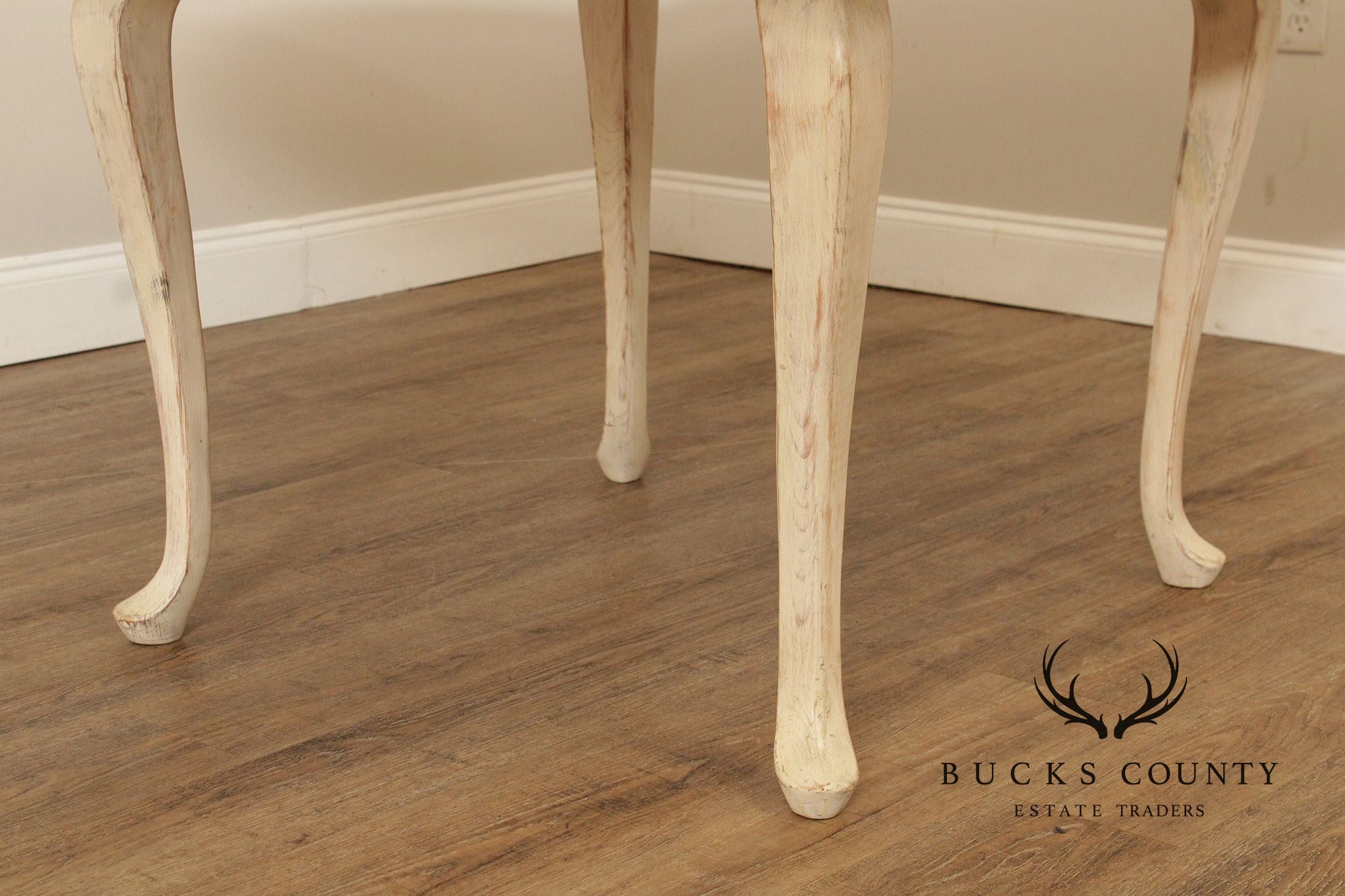 Custom Quality Hand Painted Pine Round Dining Table