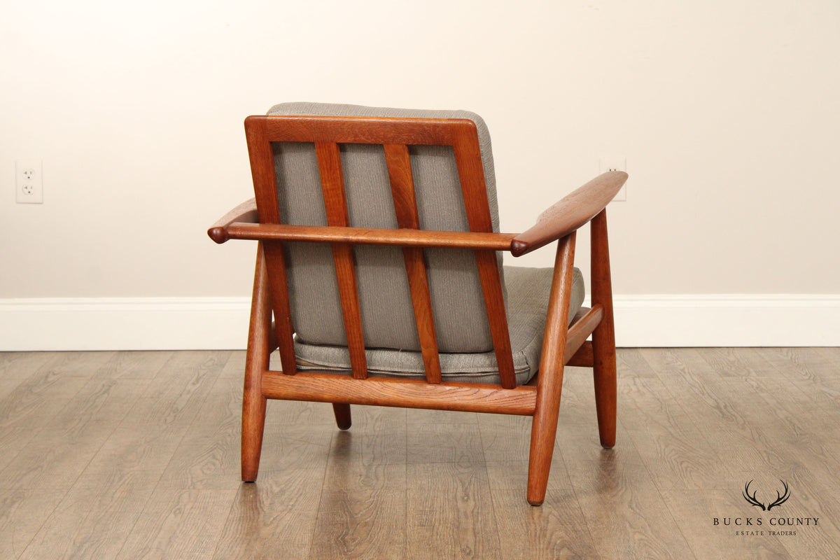 Hans Wegner For Getama Danish Modern Teak GE-240 Cigar Armchair