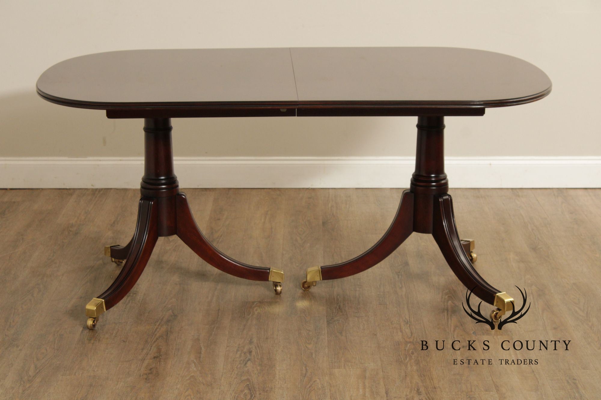 Statton Old Towne Cherry Double Pedestal Expandable Dining Table