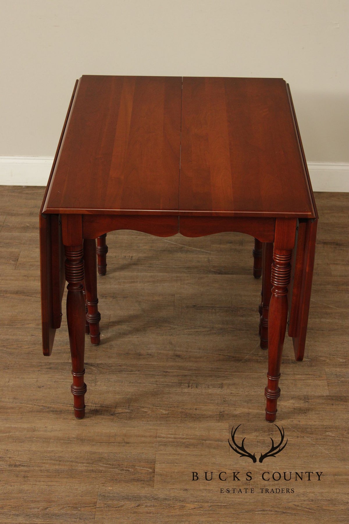 Empire Furniture Cherry Drop-Leaf Expandable Dining Table