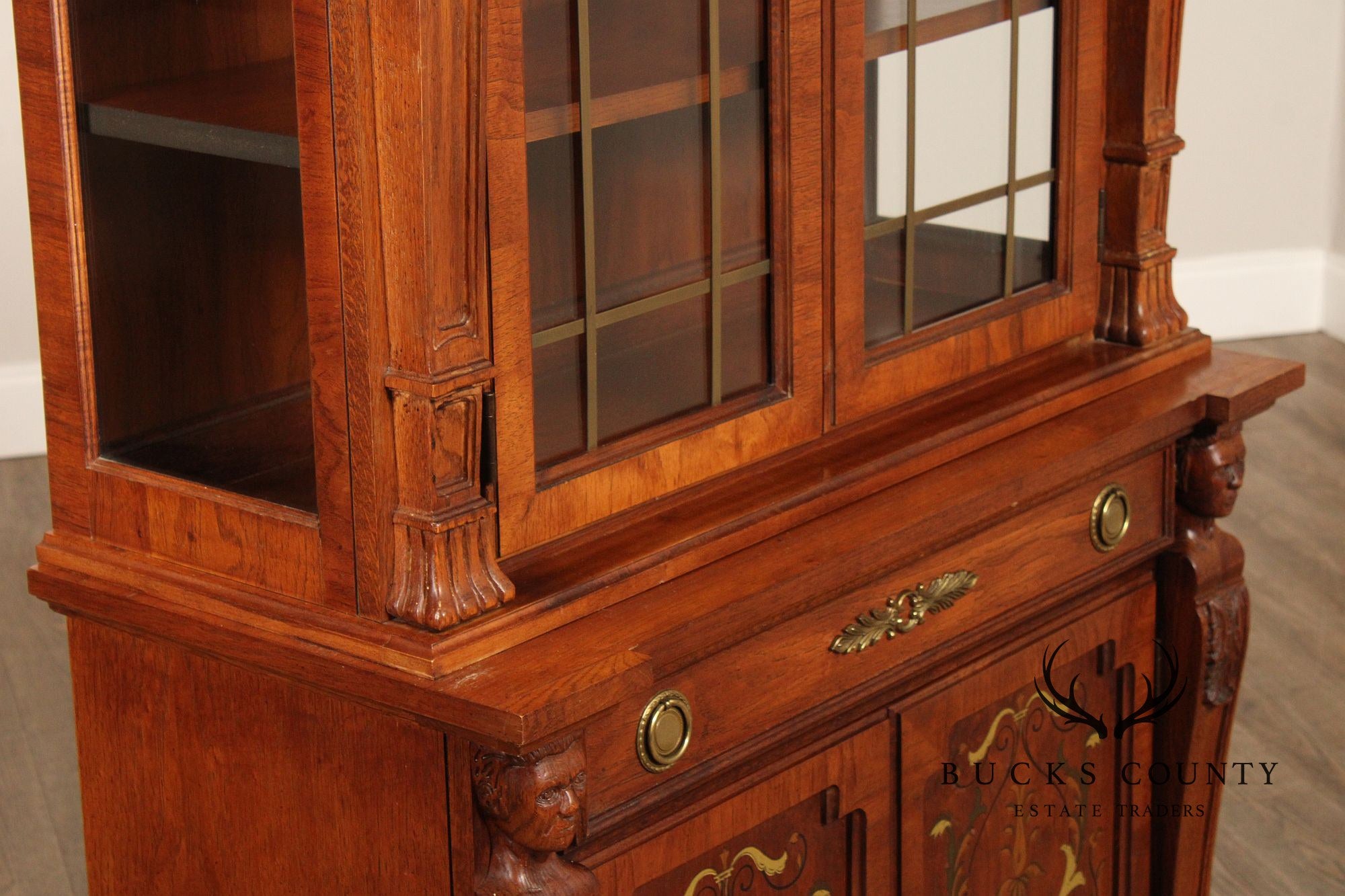 Pulaski Empire Style Bookcase or China Display Cabinet