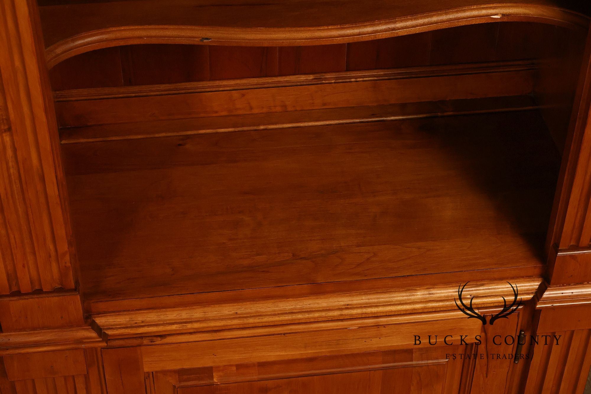 ETHAN ALLEN 'LEGACY' DOUBLE ARCHED BOOKCASE