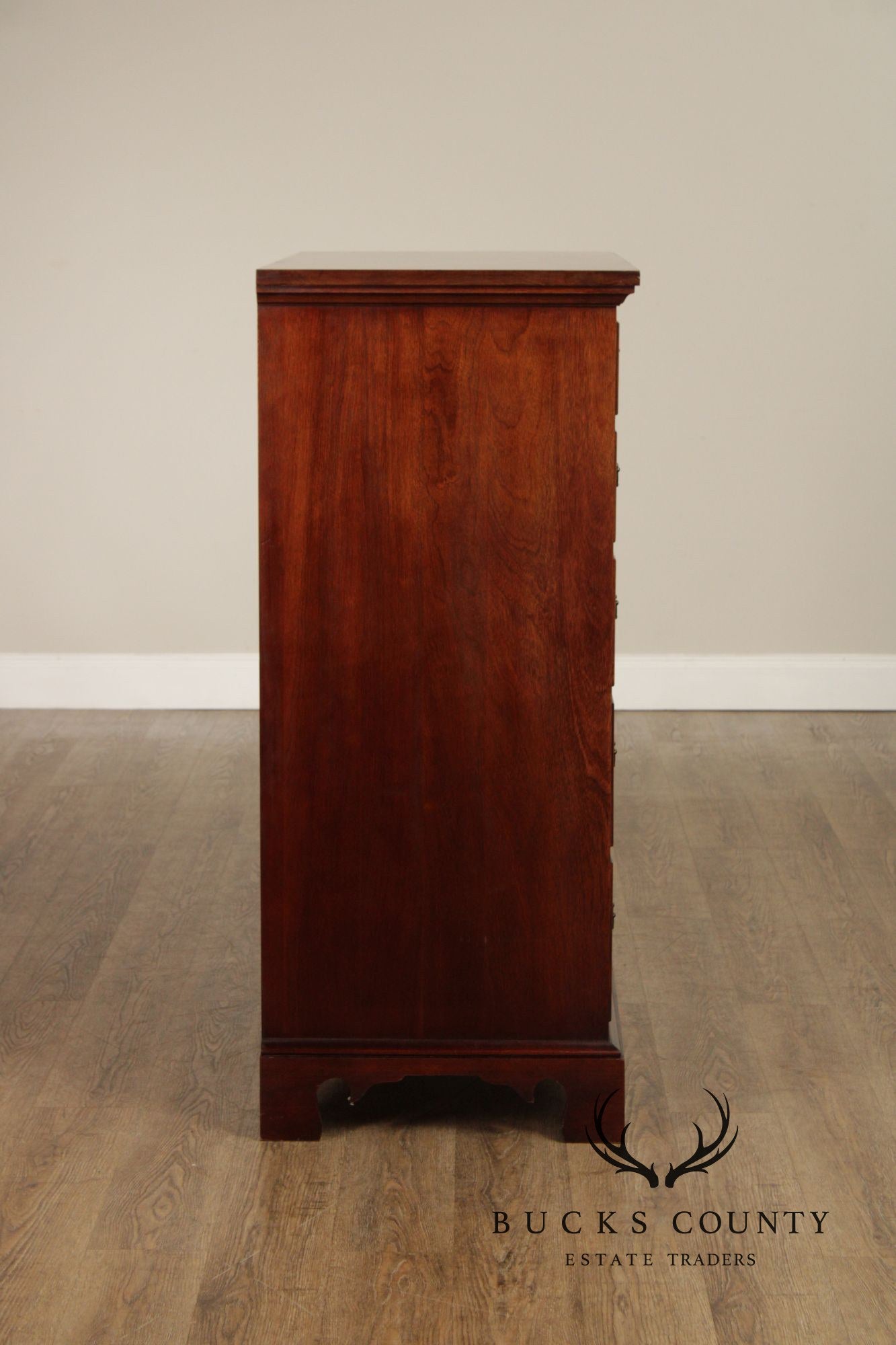 Craftique Chippendale Style Mahogany Tall Chest