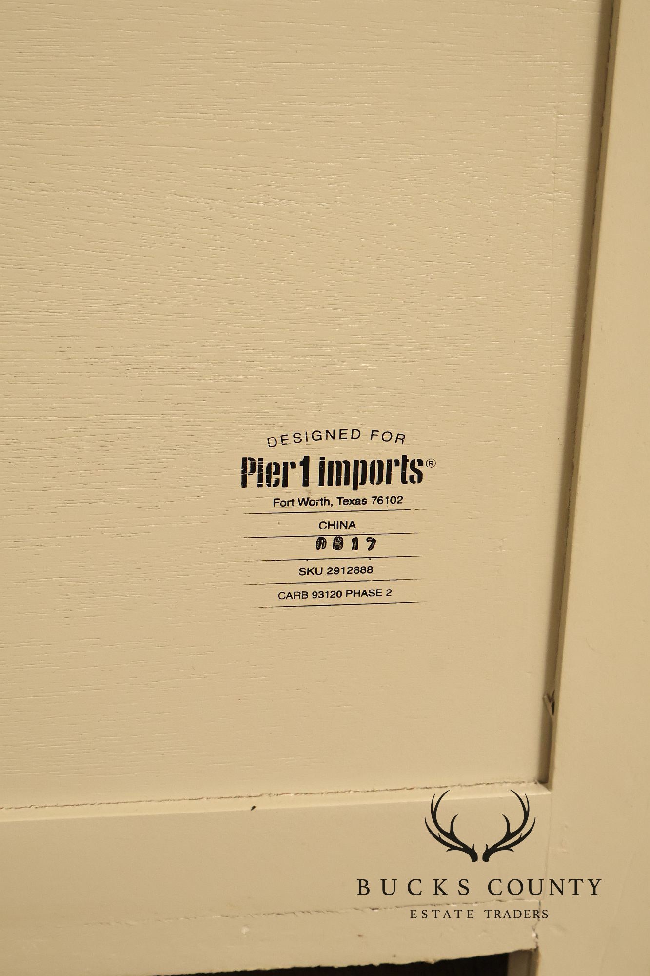Pier 1 Imports Painted Farmhouse Style Two Tone Media Console