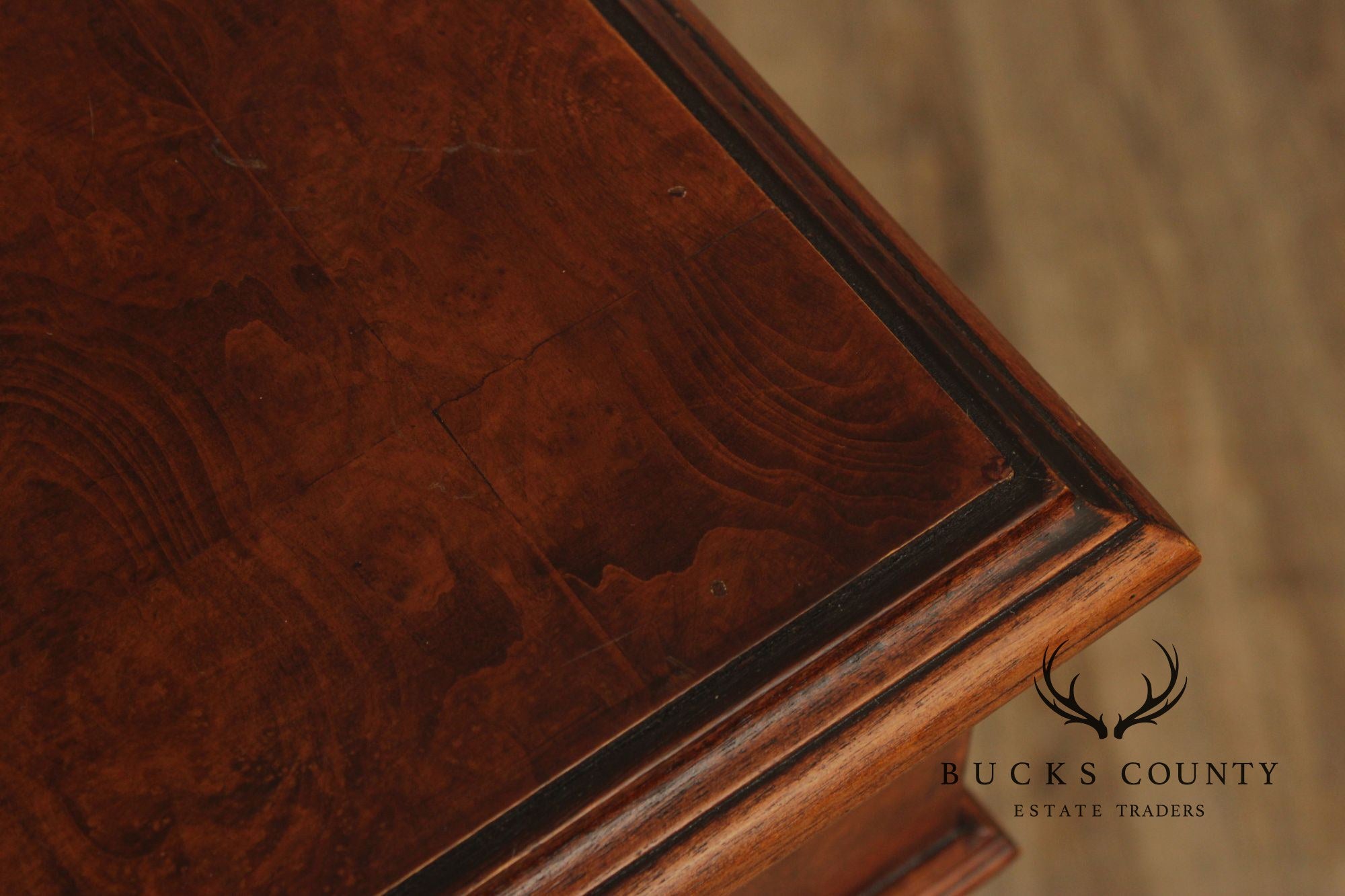 Quality Pair Of English Walnut Open Bookcases