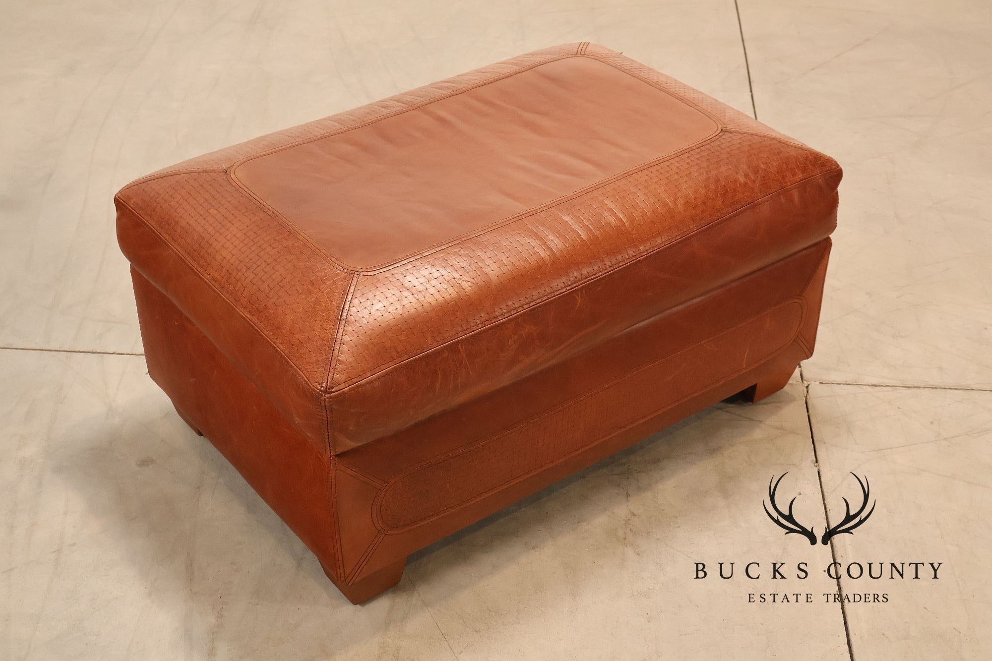 Stickley Santa Fe Leather Chair And Ottoman