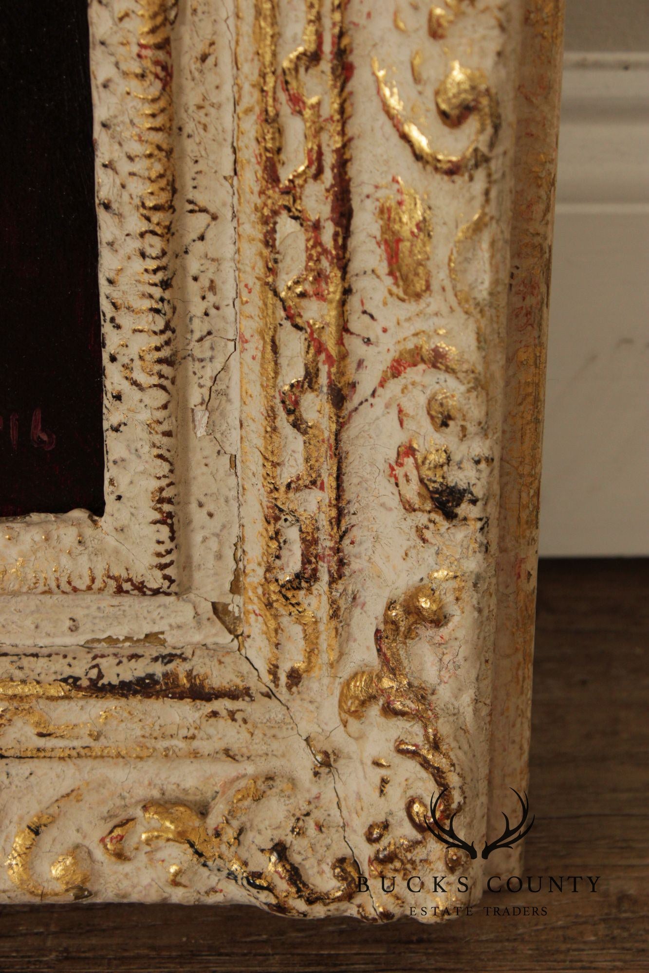 Cesare A. Ricciardi Framed Oil Portrait, Society Woman