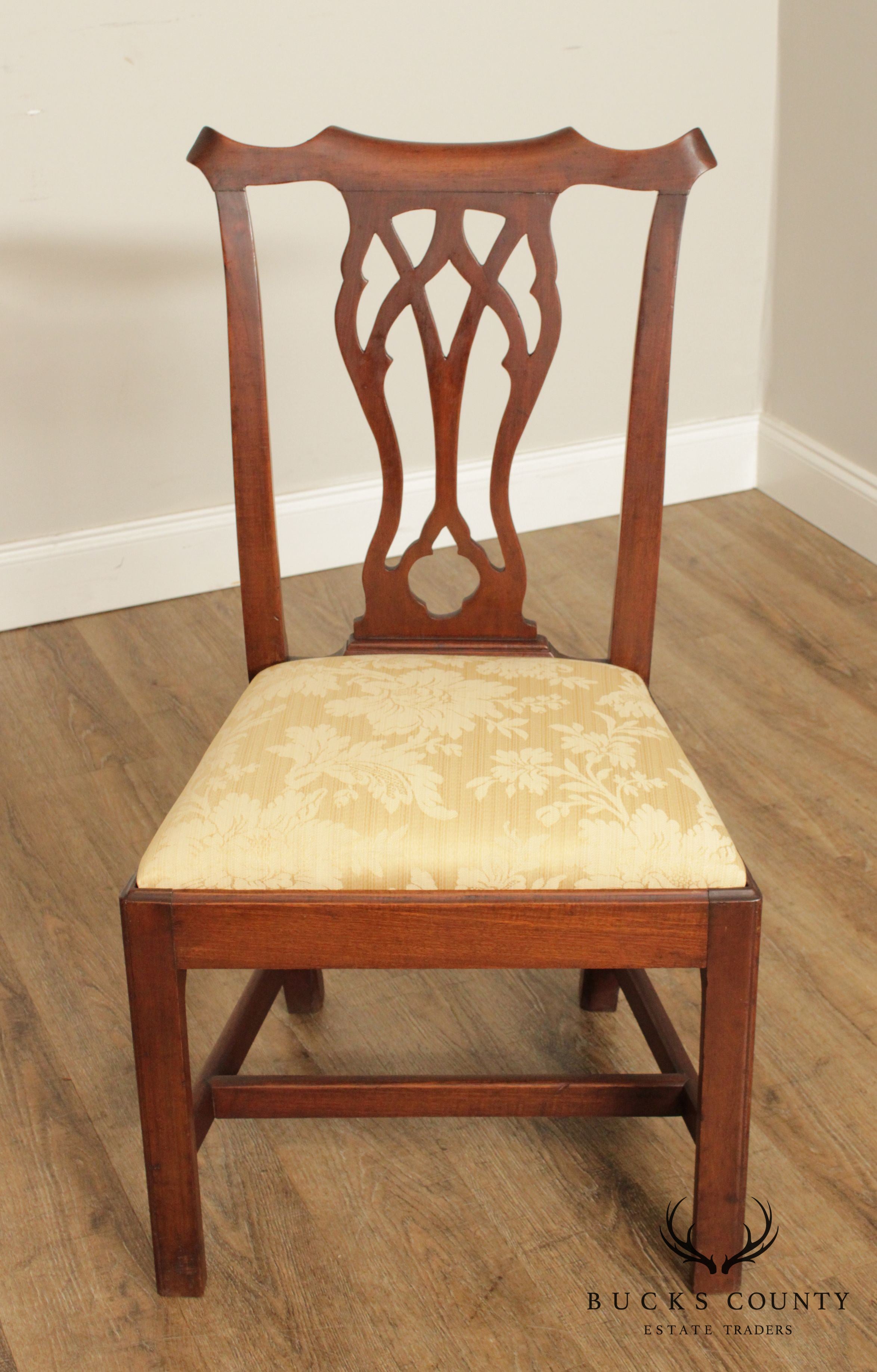Antique Chippendale Style Cherry Side Chair
