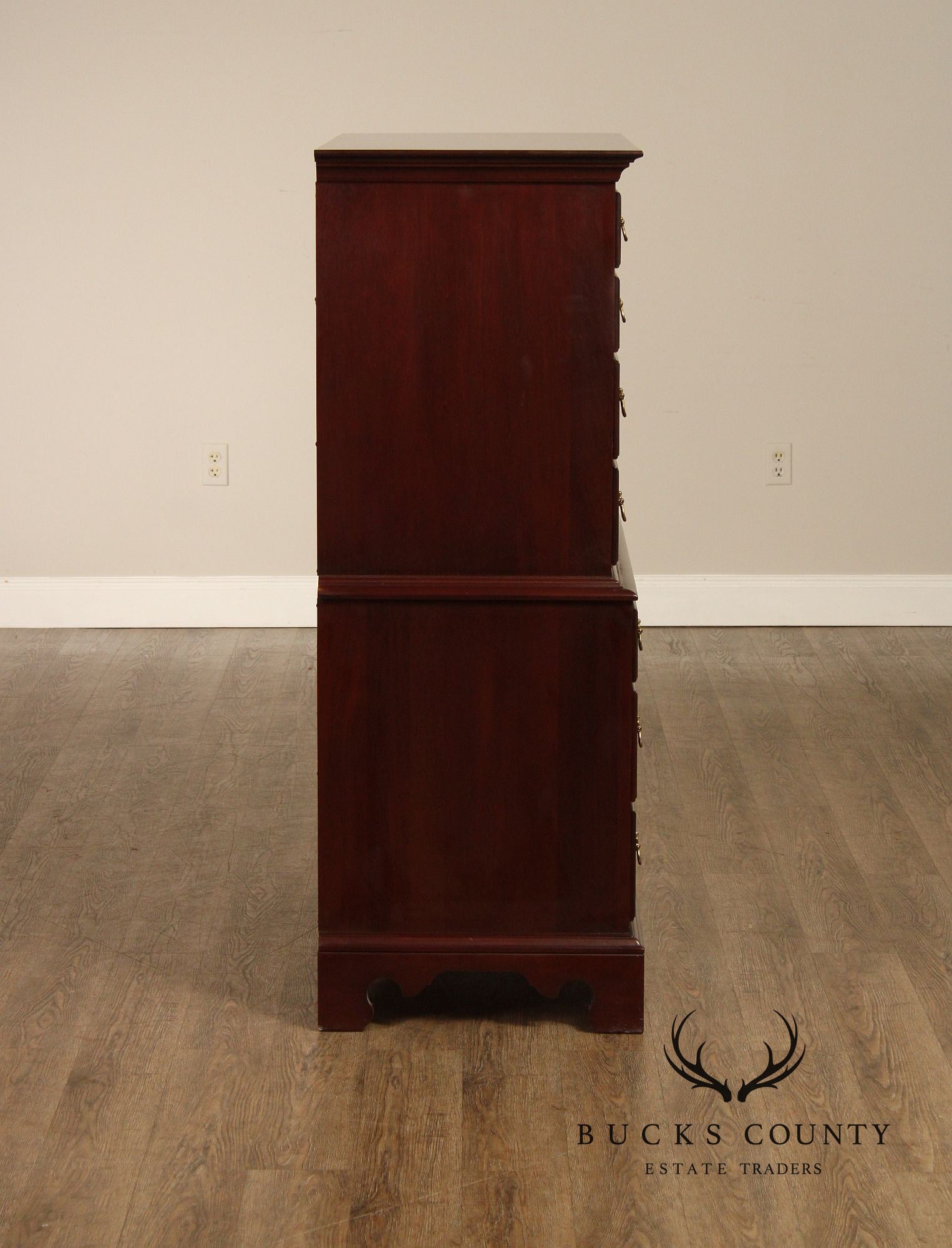 Link Taylor Chippendale Style Mahogany Chest on Chest