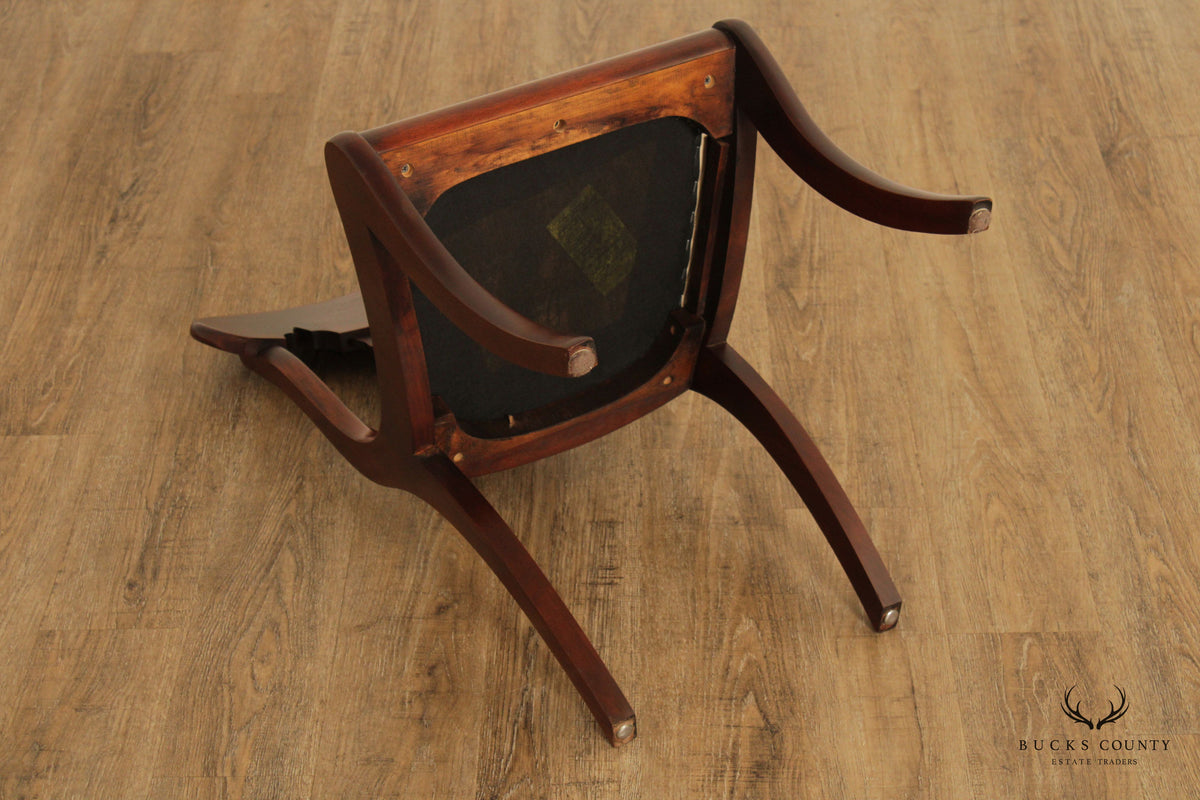 Hickory Chair Empire Style Pair of Mahogany Dining Side Chairs