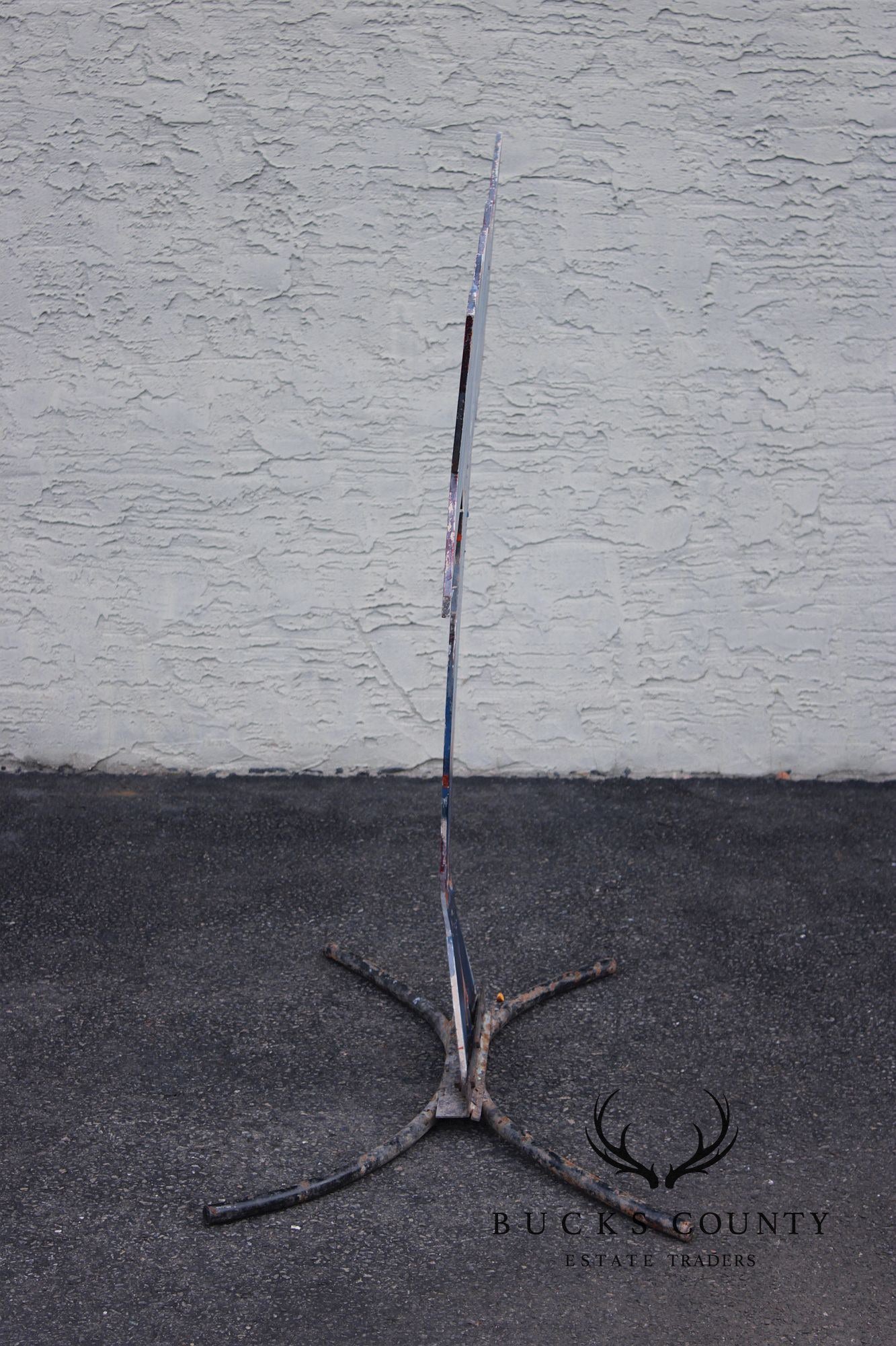 Raymond Rocklin Painted Metal Abstract Sculpture