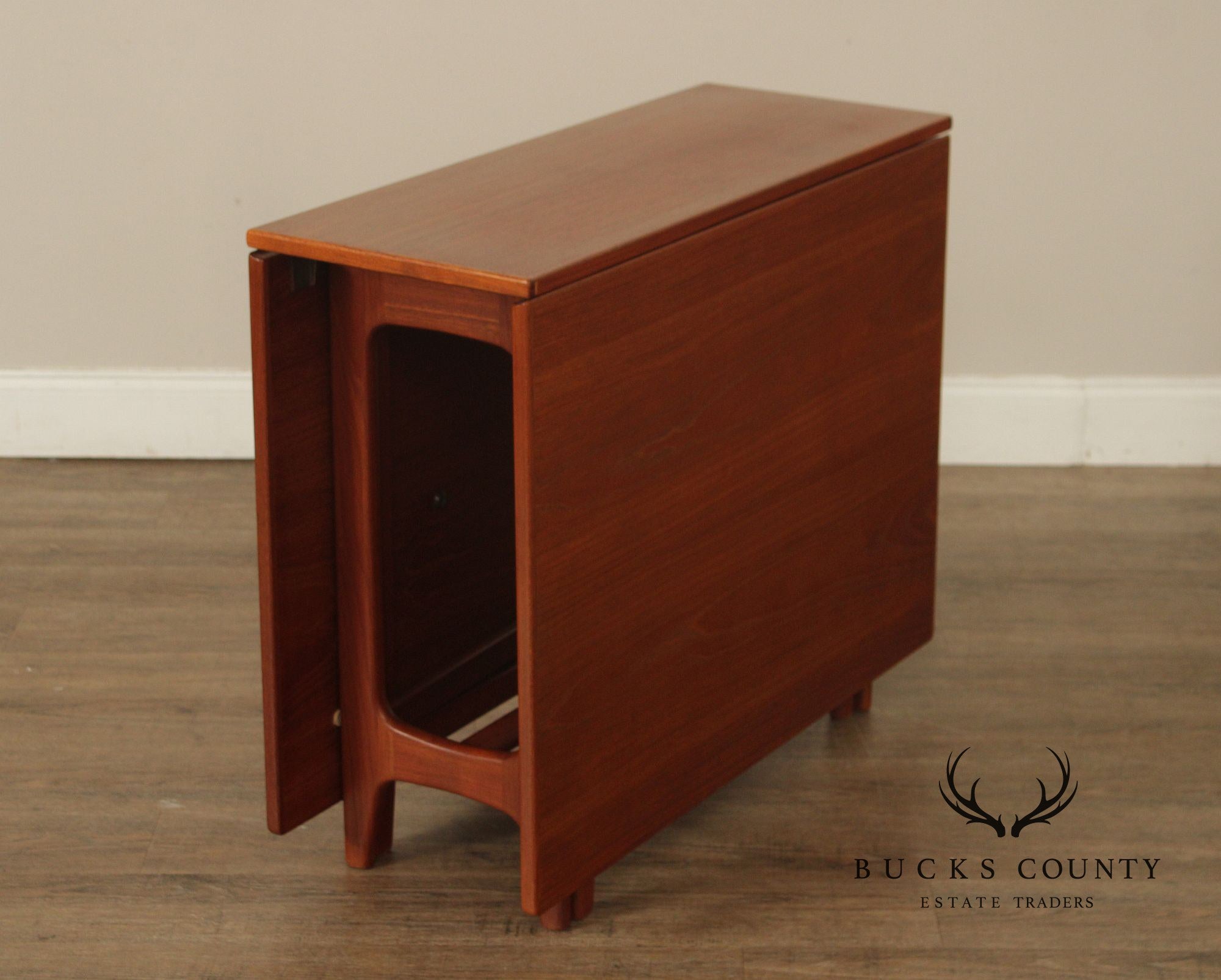 Kleppe Møbelfabrik Danish Modern Teak Drop-Leaf Dining Table