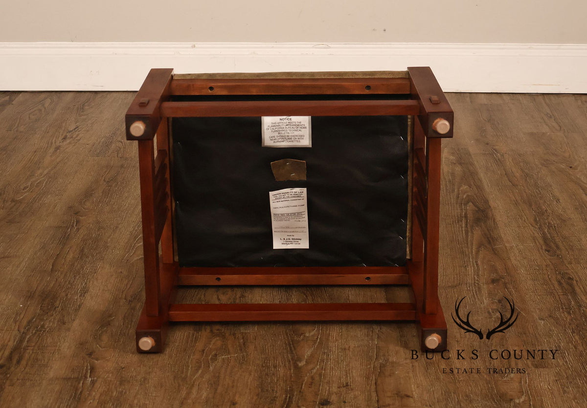 Stickley Mission Collection Cherry Spindle Footstool Ottoman