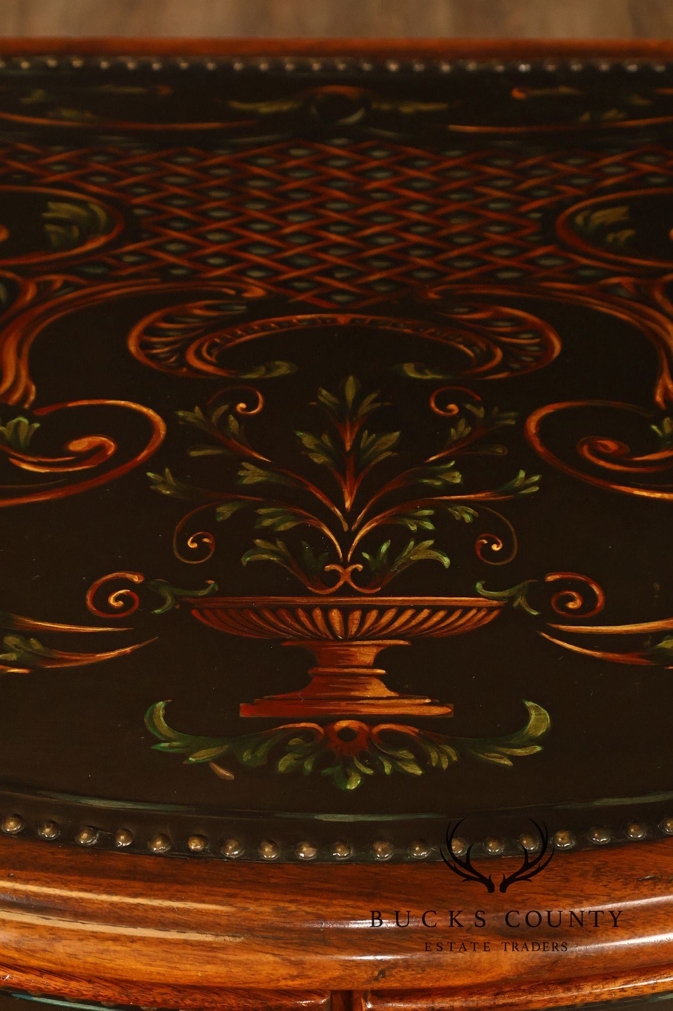 Theodore Alexander Decorated Chest With Drawers And Cabinet Doors