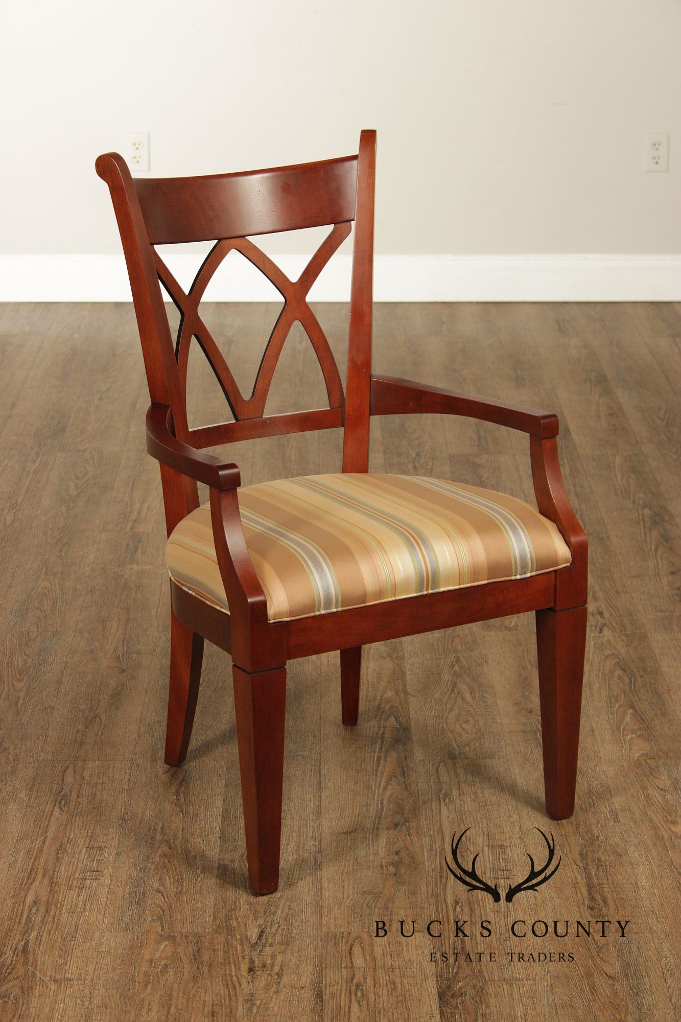 Harden Regency Style Set of Eight Cherry Dining Chairs