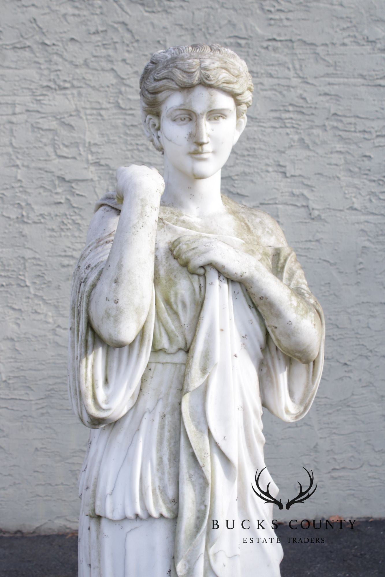 Antique Classical Style Diana Of Gabii Marble Garden Statue